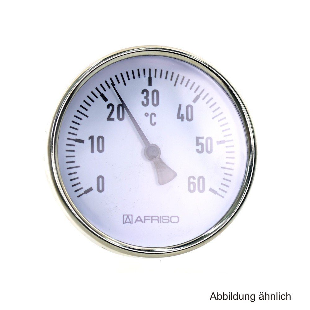 AFRISO Rohrverbinder AFRISO Bimetall-Thermometer BiTh100ST 0/60°C Ø100 x 100 mm, 63871