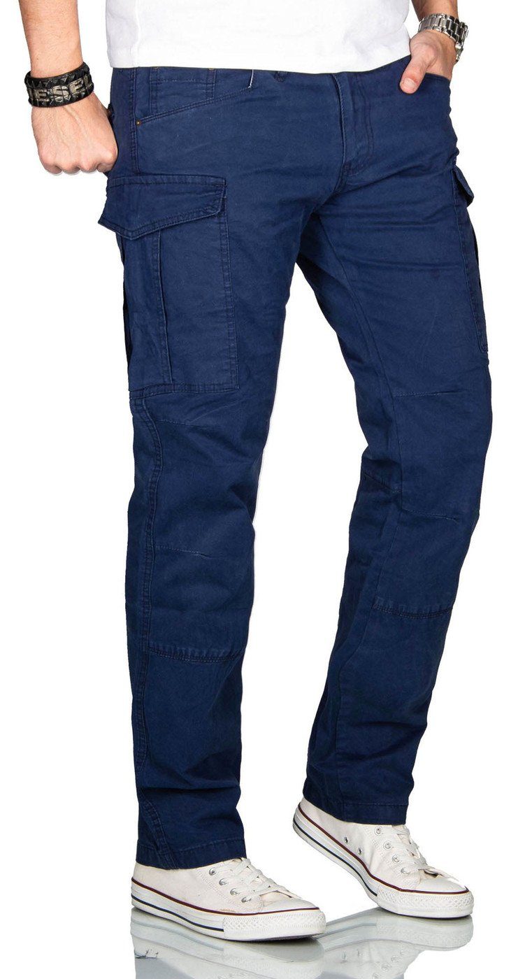 Alessandro Salvarini Cargohose Herren Designer, Stretch günstig online kaufen