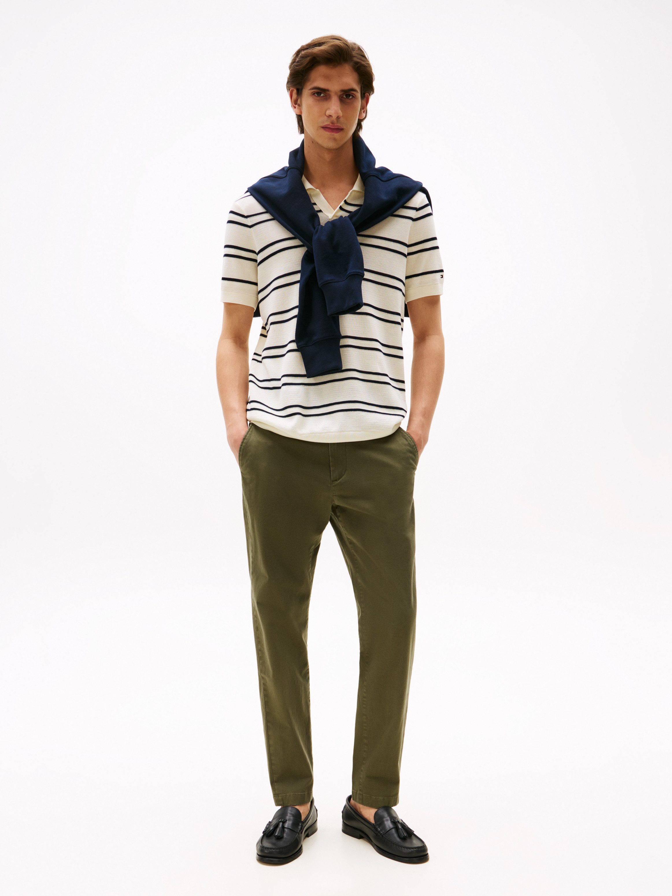 Tommy Hilfiger Chinohose HARLEM ESSENTIAL Tapered Leg, Basic, schlichtes Design