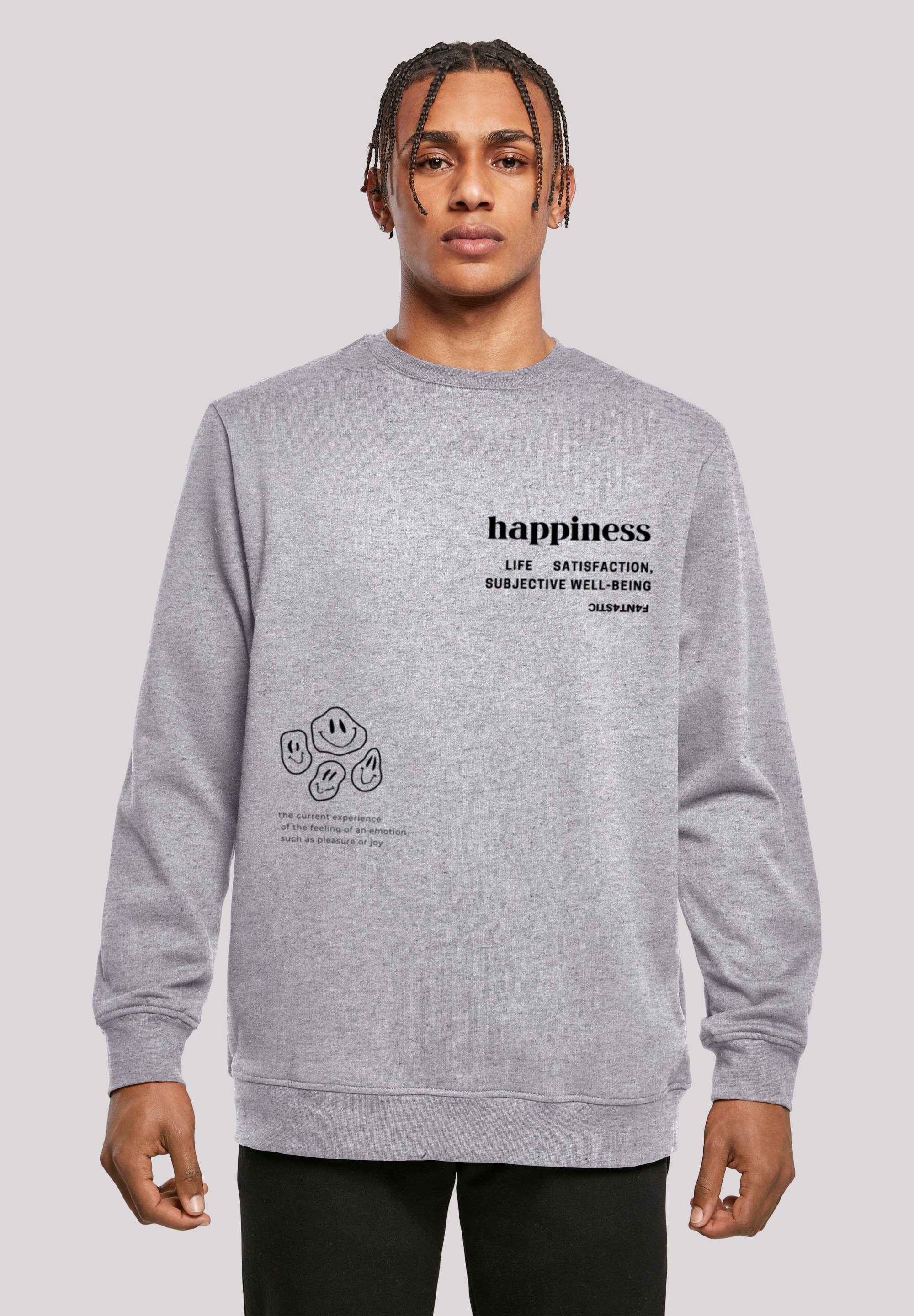 F4NT4STIC Kapuzenpullover happiness CREWNECK Print | Hoodies