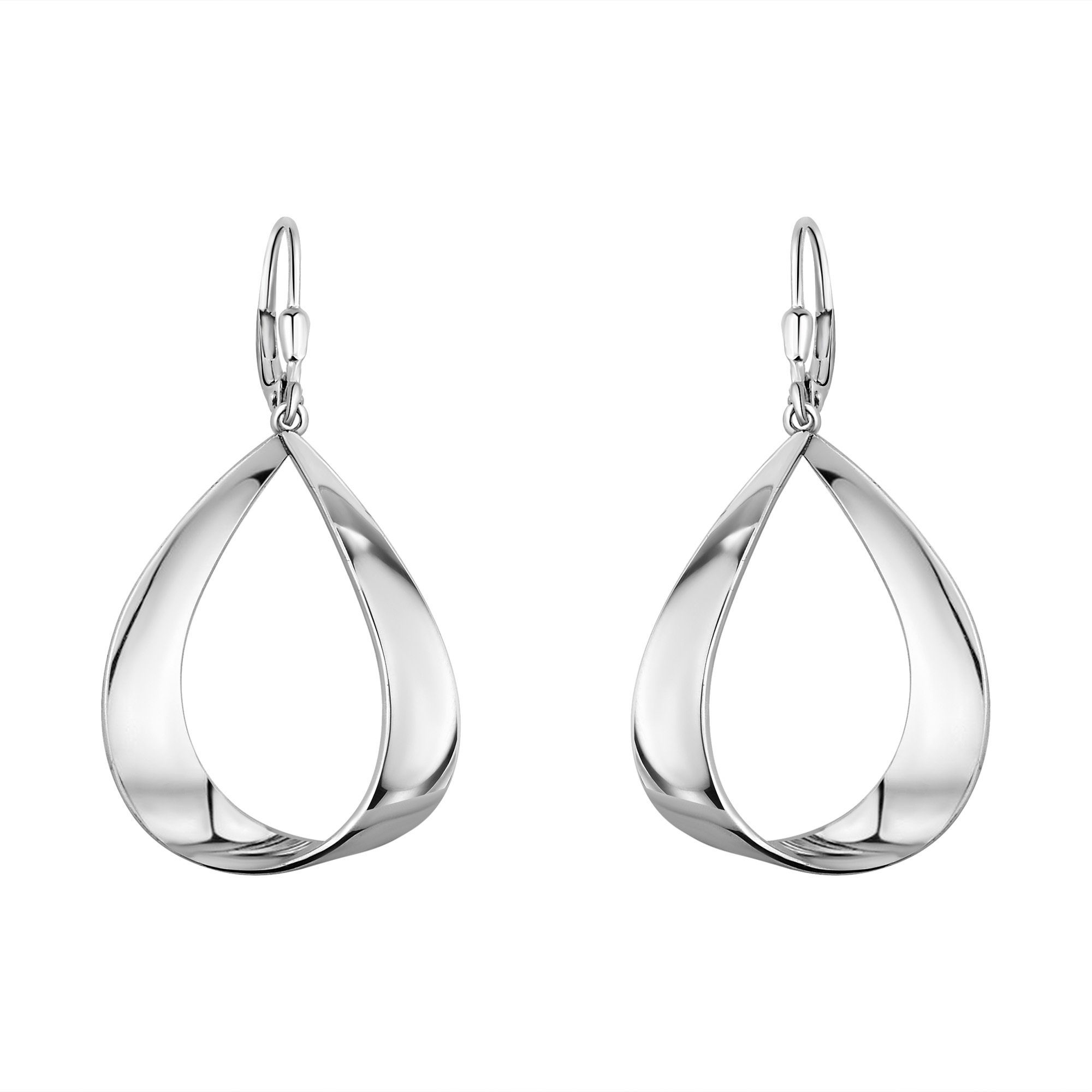 Sofia Milani Paar Ohrhänger Oval, 925 Silber Damen Schmuck - E0881