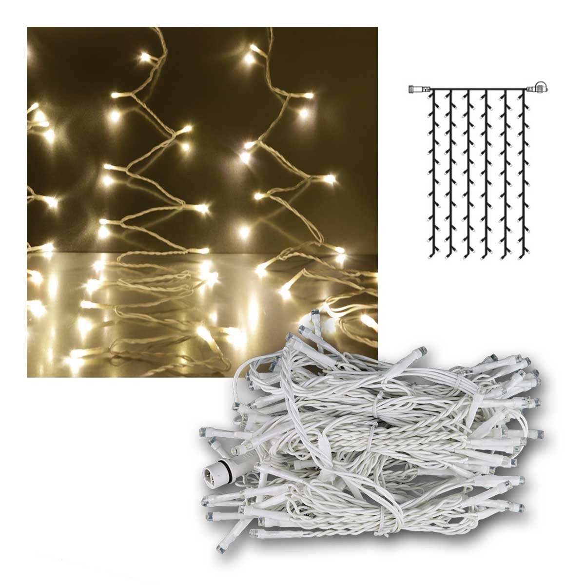 STAR TRADING LED-Lichtervorhang System Decor Lichtervorhang 84 LED warm, 1x1,5m ws