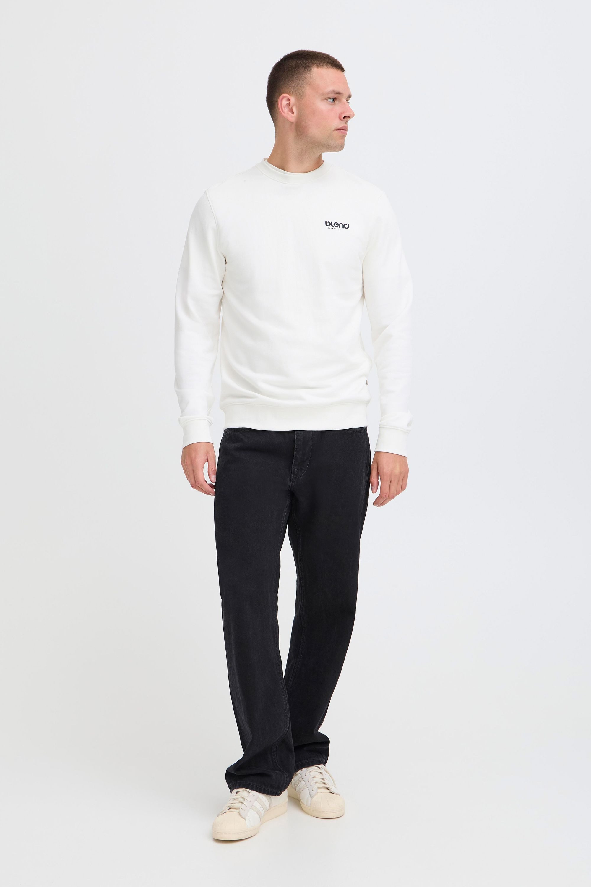 Blend Rundhalspullover BHBrody Lässiges Sweatshirt mit auffälligem Backprint