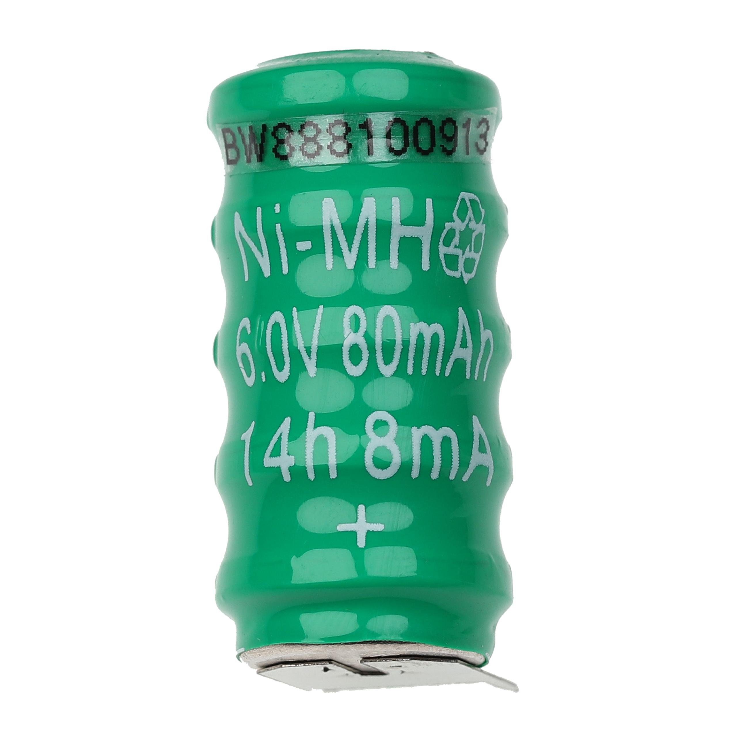 vhbw Akku NiMH 80 mAh (6 V)