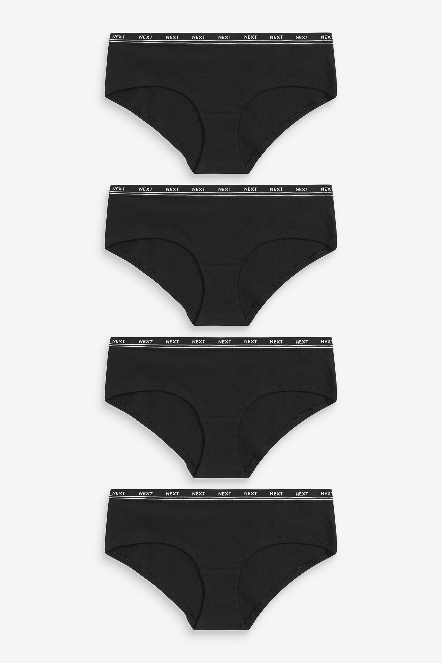 Slip Baumwollslips mit Logo, 4er-Pack