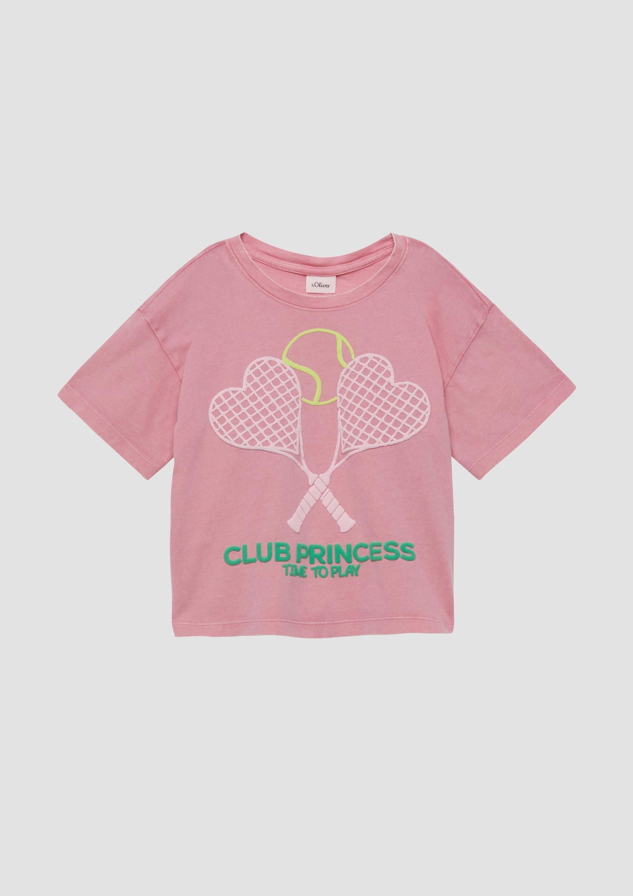 s.Oliver Kurzarmshirt T-Shirt Oversize-Shirt mit Print