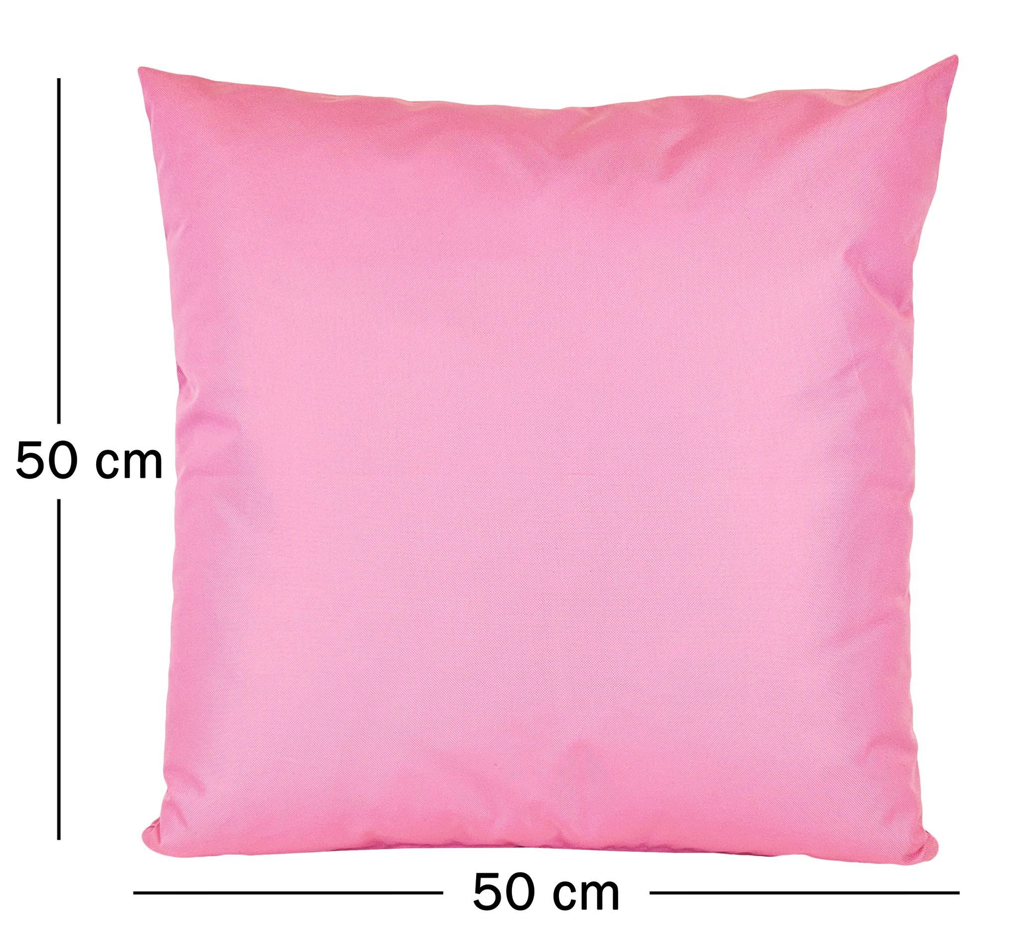 JACK Dekokissen 50x50cm Outdoor Lounge Kissen inkl. XXL Füllung Sitzkissen, starke Füllung, Robust, Strapazierfähig, Wasserabweisend, Innen&Außen