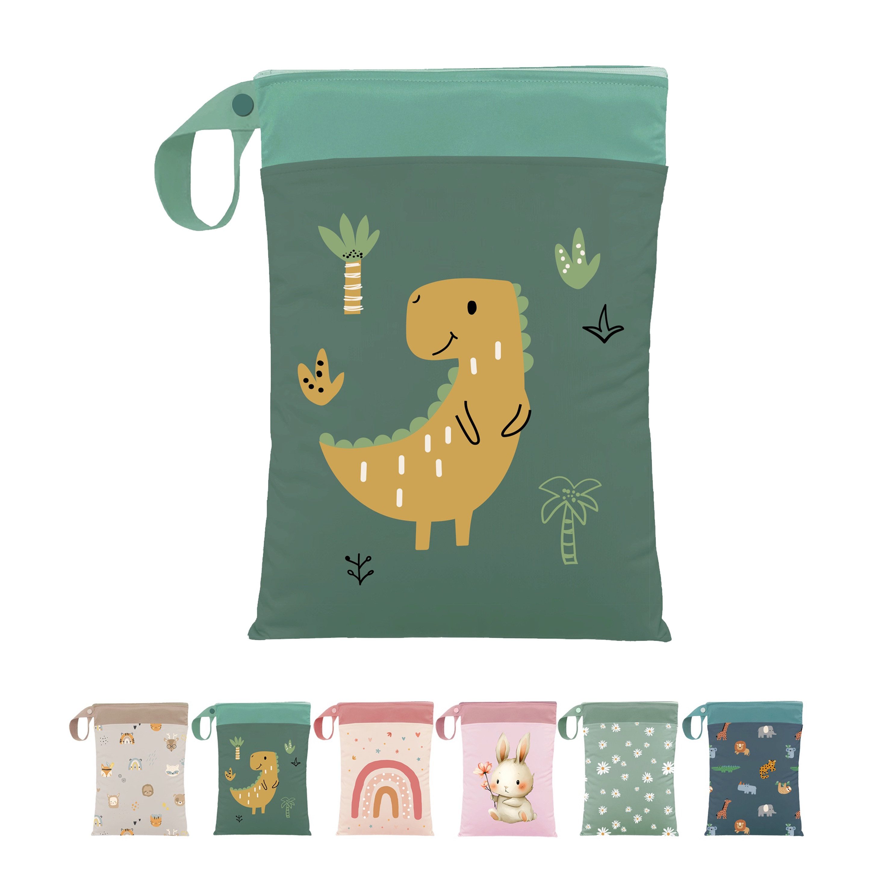 Artee Wickeltasche Nasstasche für Wechselwäsche Kita, Kindergarten, Strand, 1 Stück