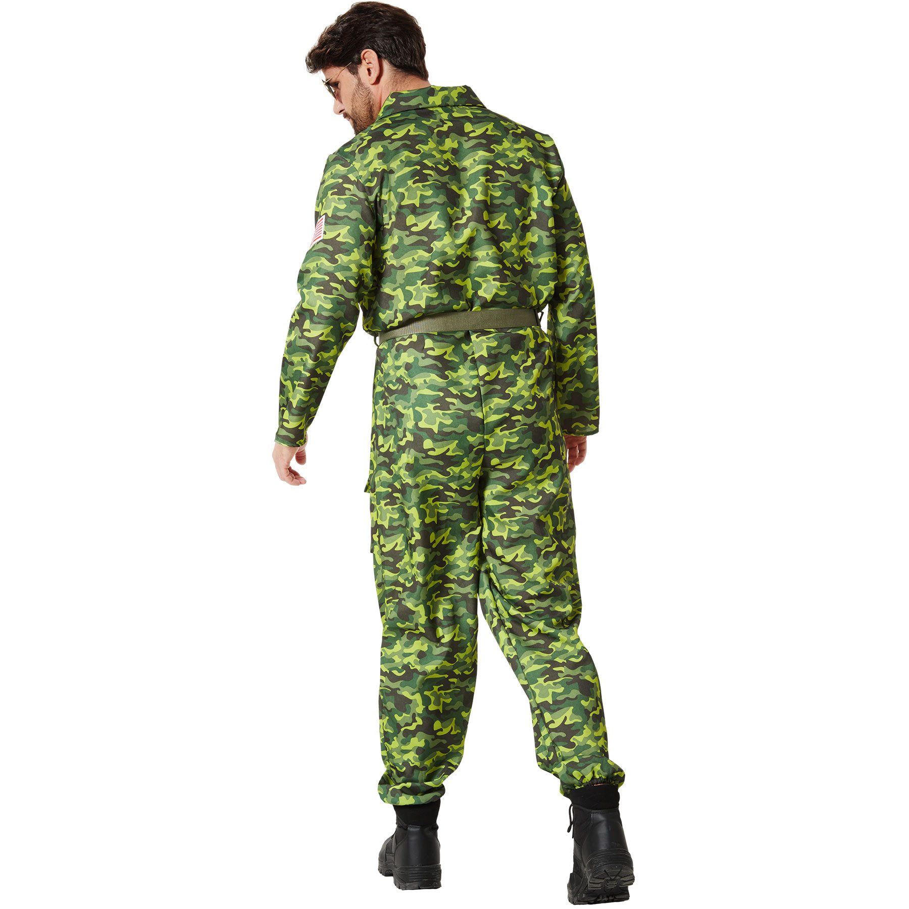 dressforfun Kostüm Herrenkostüm, Cooler Camouflage-Overall für einen dynamischen Look.