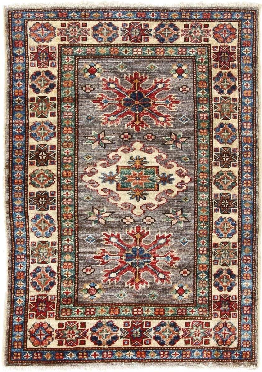 Orientteppich Super Kazak 63x92 Handgeknüpfter Orientteppich, Nain Trading, rechteckig, Höhe: 5 mm