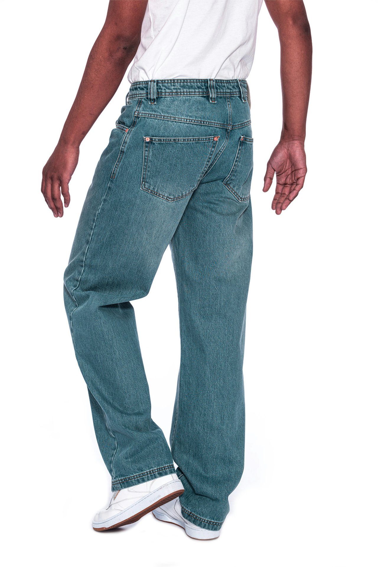 Jeans lässiger Zicco PICALDI Fit, Jeans 474 Baggy Straight Schnitt Enemy Weite Leg, Gerader