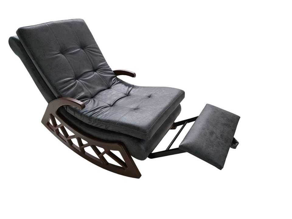 JVmoebel Schaukelsessel Grauer Relax Schaukelstuhl exklusiv Wohnzimmer Möbel Sofort (1-St)