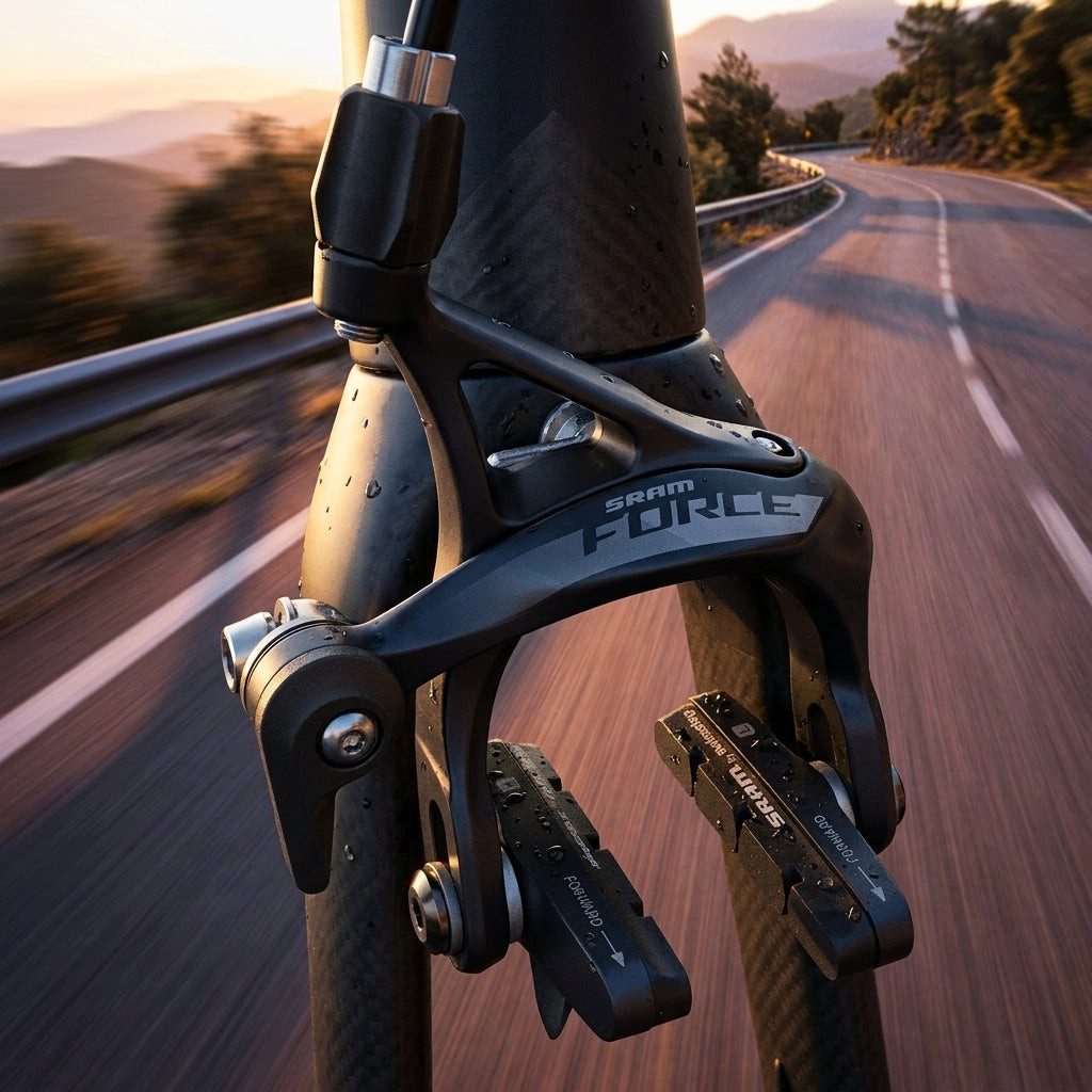 SRAM Felgenbremse SRAM Force AXS Vorderbremse - Road Felgenbremse, SwissStop Beläge, 231