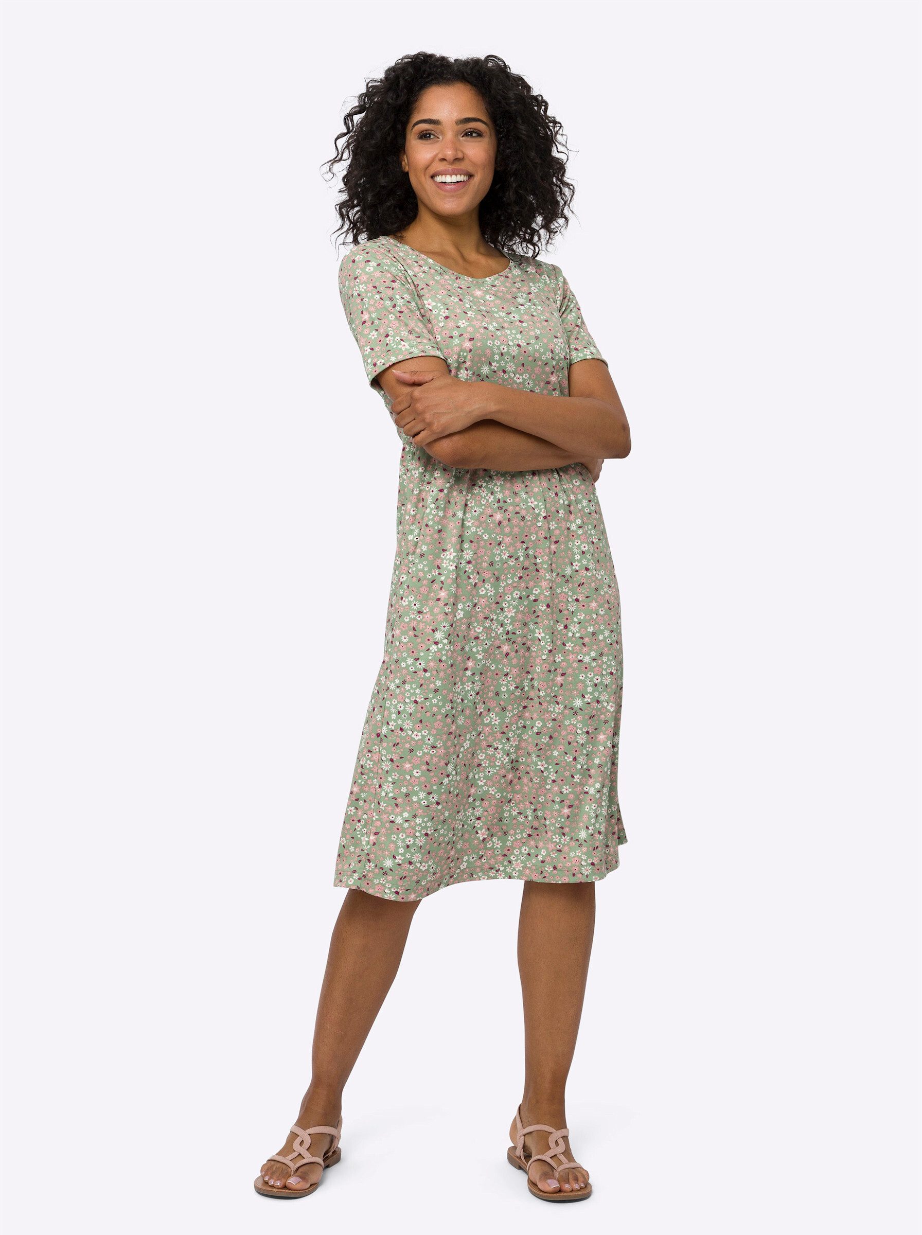 Sieh an! Jerseykleid Jersey-Kleid Kurzarm günstig online kaufen