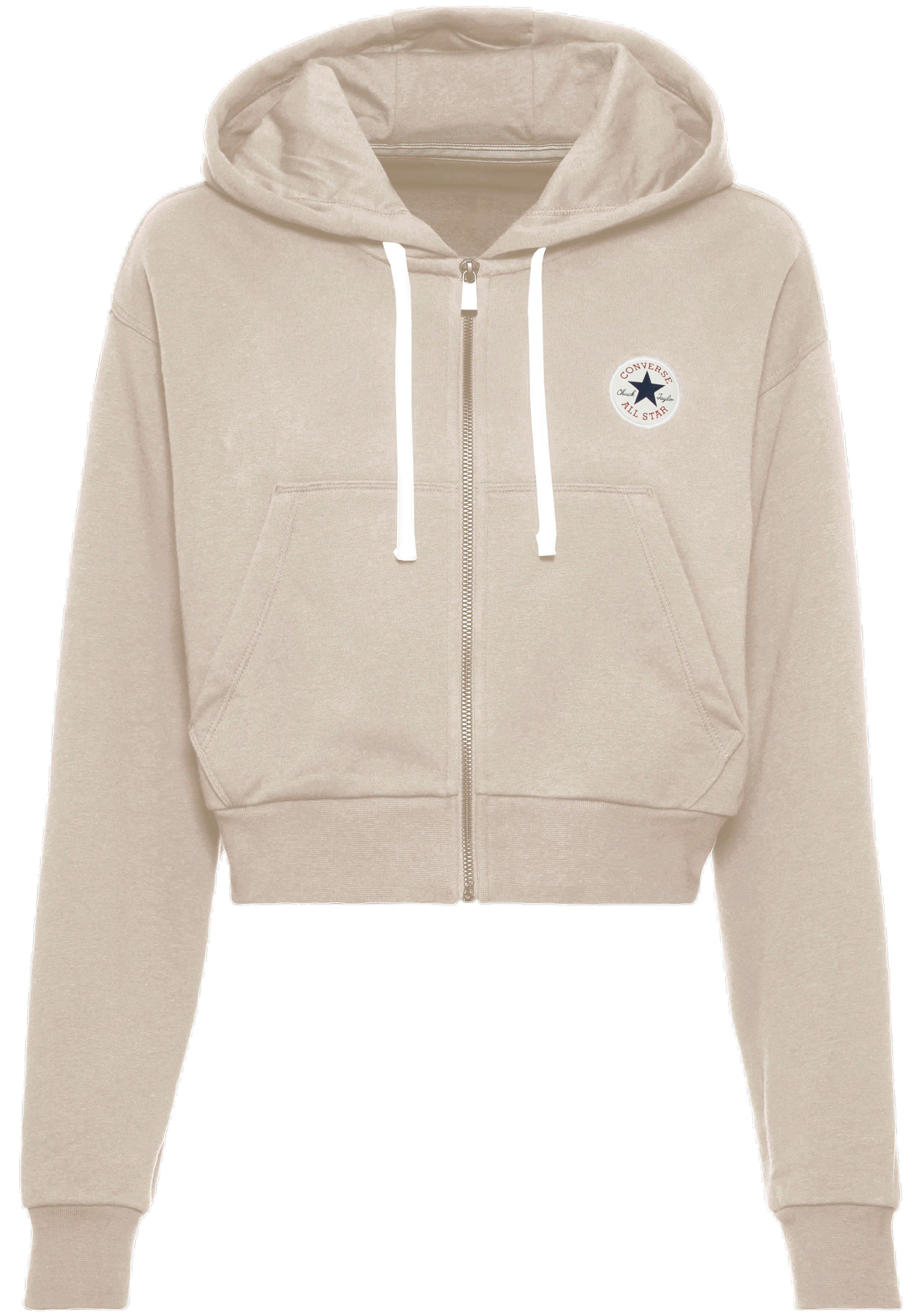 Converse Sweatjacke WOMEN'S CONVERSE RETRO FULL-ZIP HOODIE (1-tlg) cropped günstig online kaufen