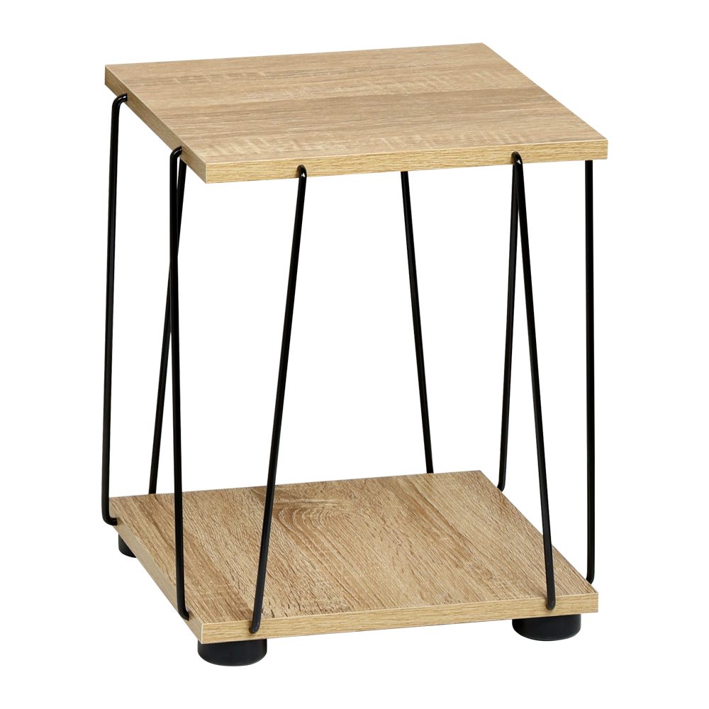 KESPER® Beistelltisch Tisch mit 2 Ablagen, Höhe ca. 38,5 cm (1-St), in sonoma Eichenholzoptik