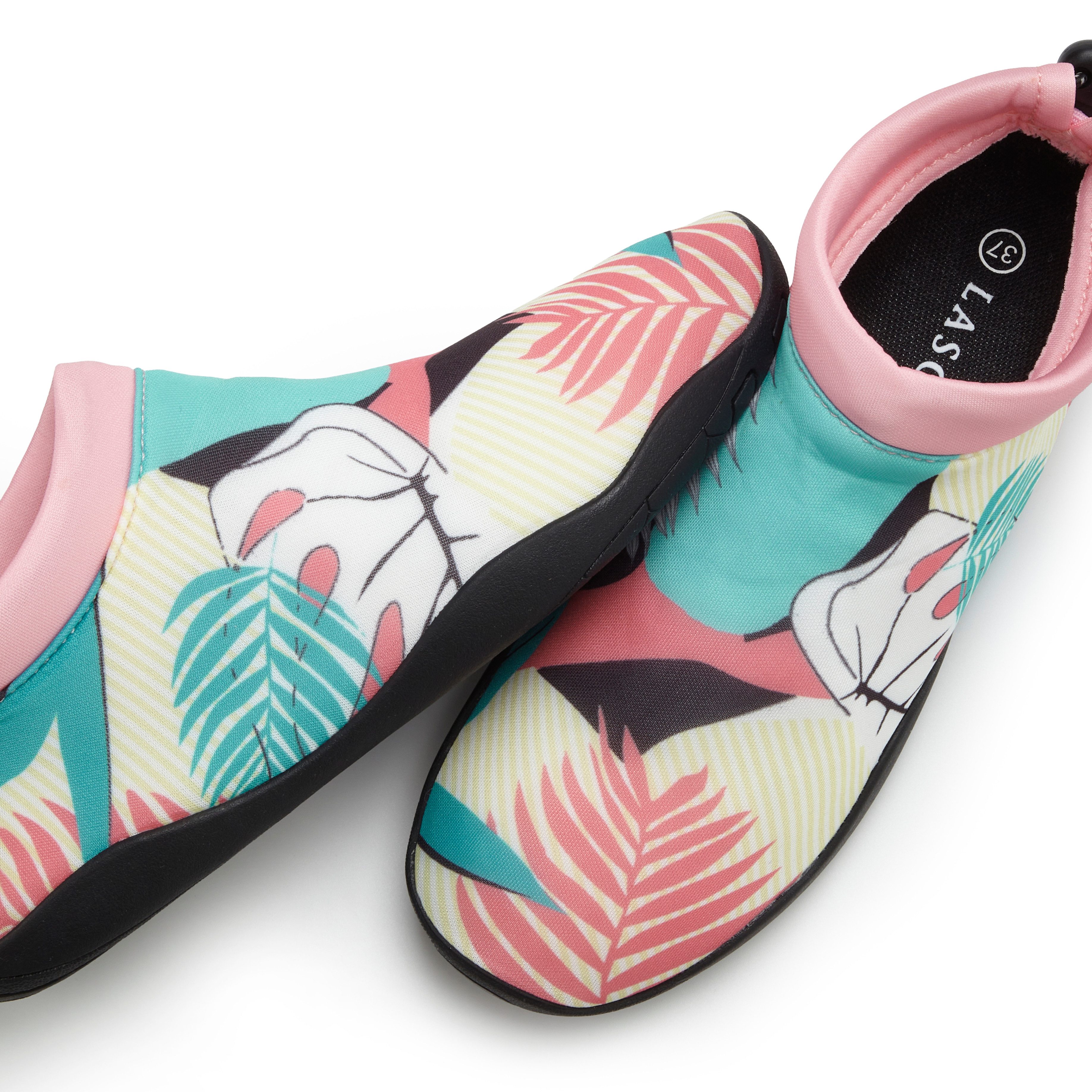 LASCANA Badelatsche, Badeschuhe Badeschuh Aquaschuh, Slipper, Wasserschuh ultraleicht und schnelltrocknend VEGAN