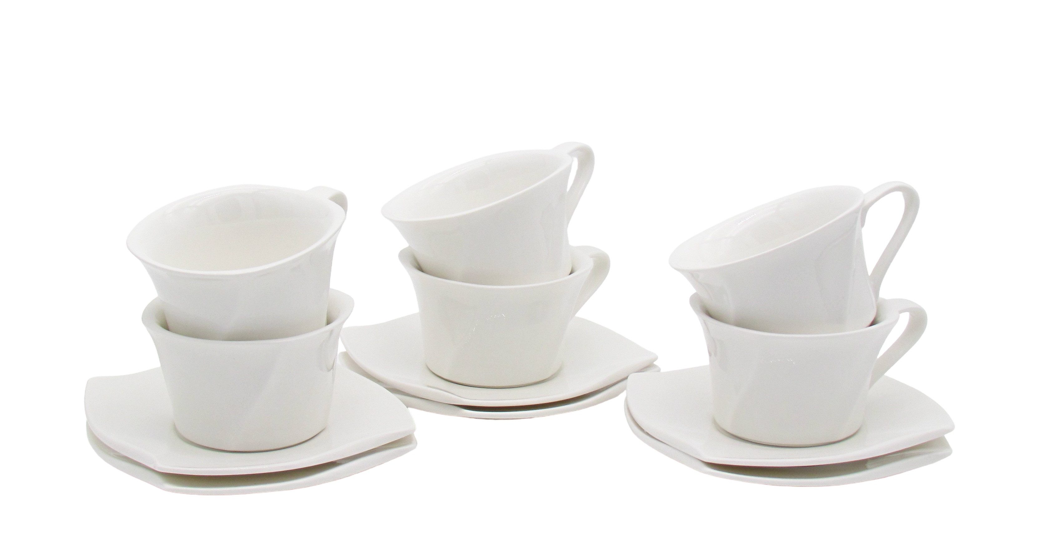 Retsch Arzberg Kaffeeservice 16-teilig – Tassen (200 ml oder 260 ml), 6 Personen, Spülmaschinengeeignet