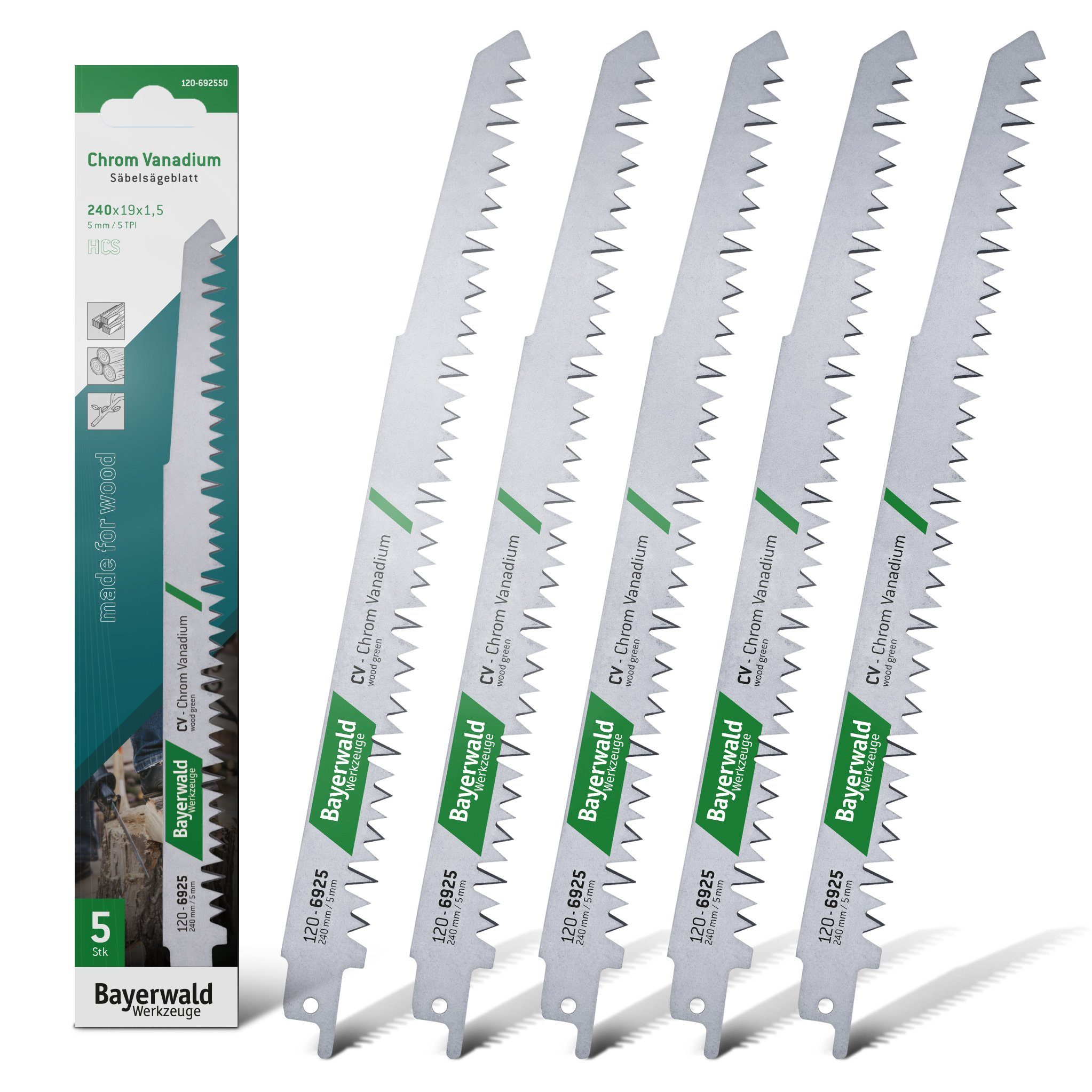QUALITÄT AUS DEUTSCHLAND Bayerwald Werkzeuge Säbelsägeblatt 5x Bayerwald We günstig online kaufen
