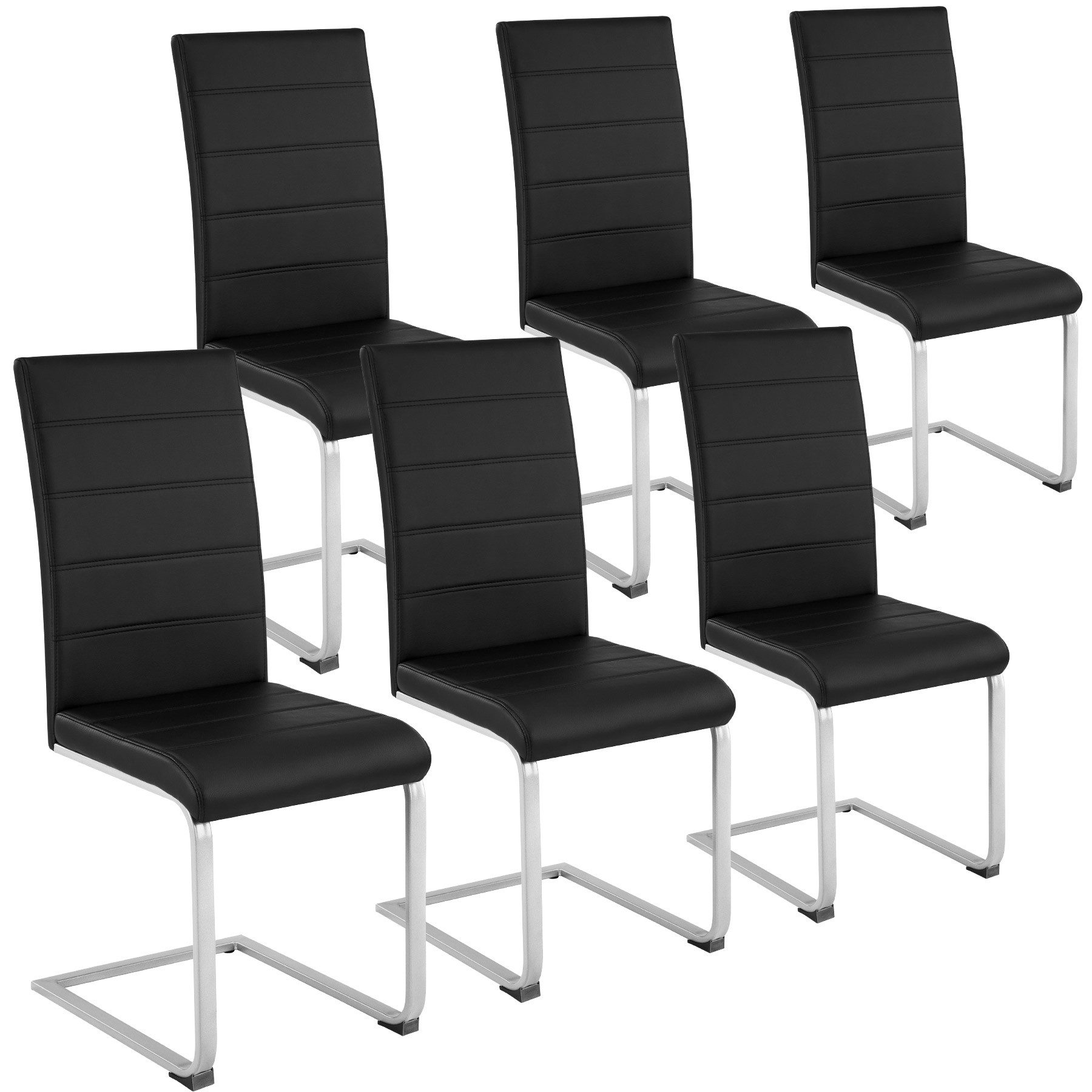 tectake Esszimmerstuhl Set Schwingstuhl (6er Set, günstig online kaufen