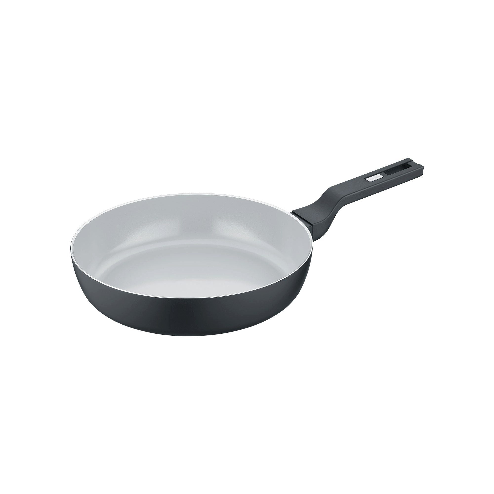 Berndes Schmorpfanne 28 cm, Aluminium, recycelt, schwarz - b.clever, Aluminium, recycelt aus Dosen
