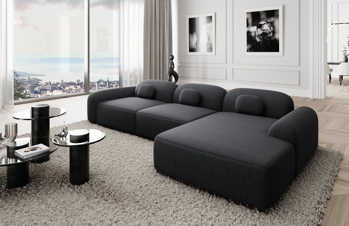 Sofa Dreams Ecksofa Polstersofa Stoff Couch Stoffsofa Modern Sofa Barcelona L Form kurz, Lounge-Sofa