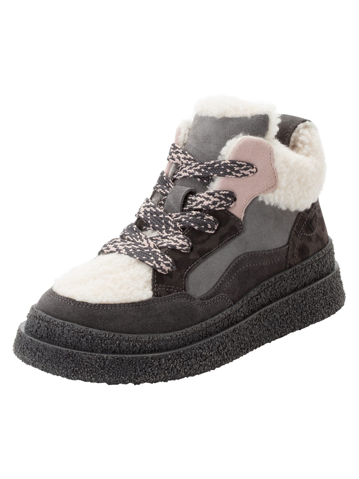 Tamaris Removable Sock mit Absatz Plateauabsatz 1-26277-47 Schnürstiefelette Removable Sock
