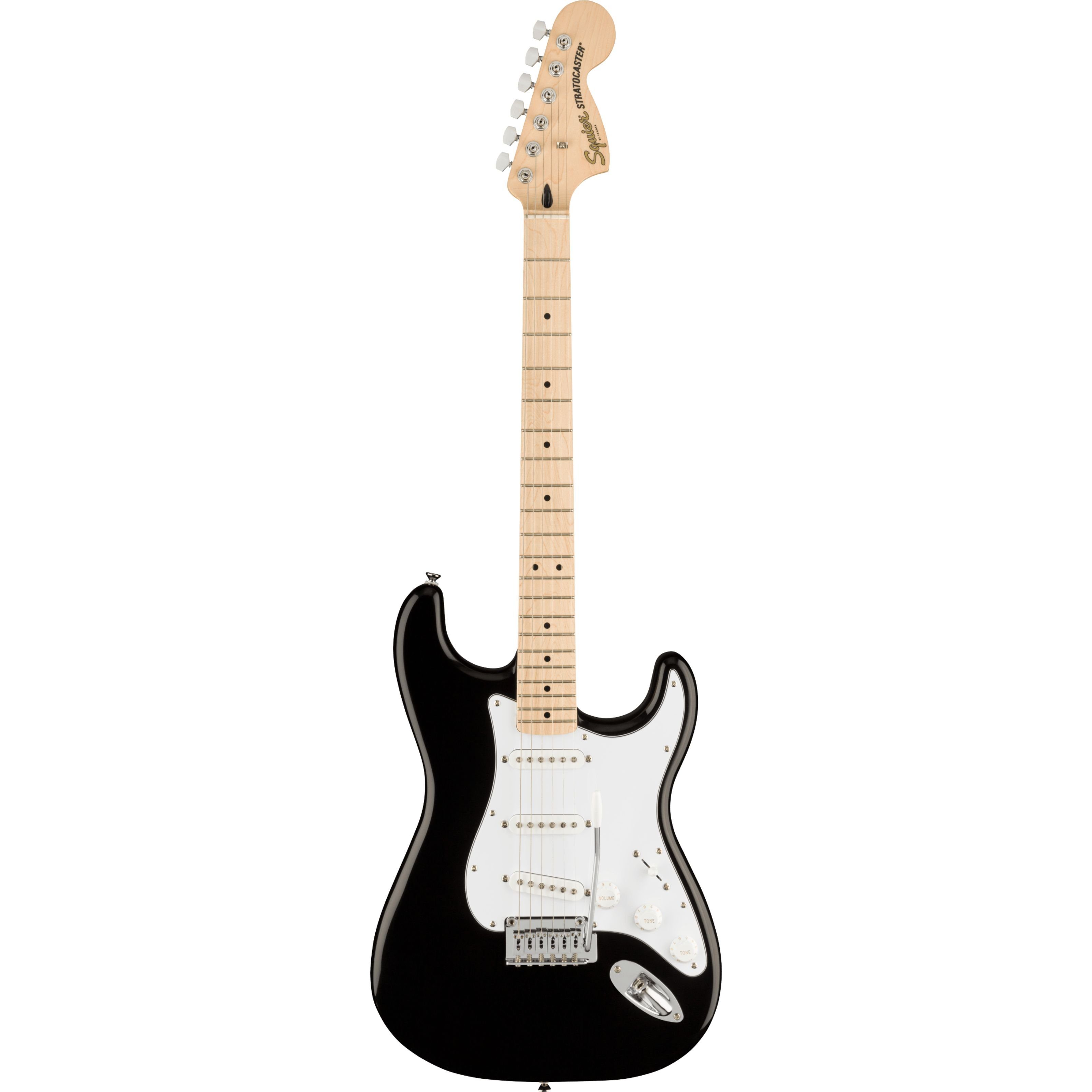 Squier E-Gitarre, E-Gitarren, ST-Modelle, Affinity Series Stratocaster MN Black - E-Gitarre