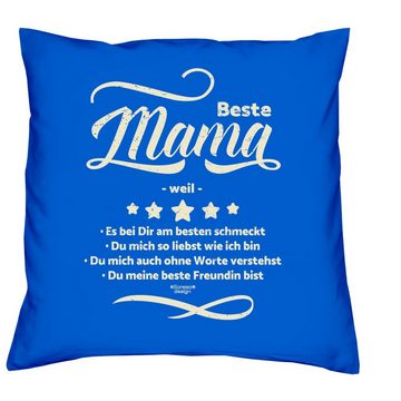 Dekokissen Kissen Beste Mama weil & Sprüche Socken Sleep, Muttertagsgeschenk Mama Muttertag