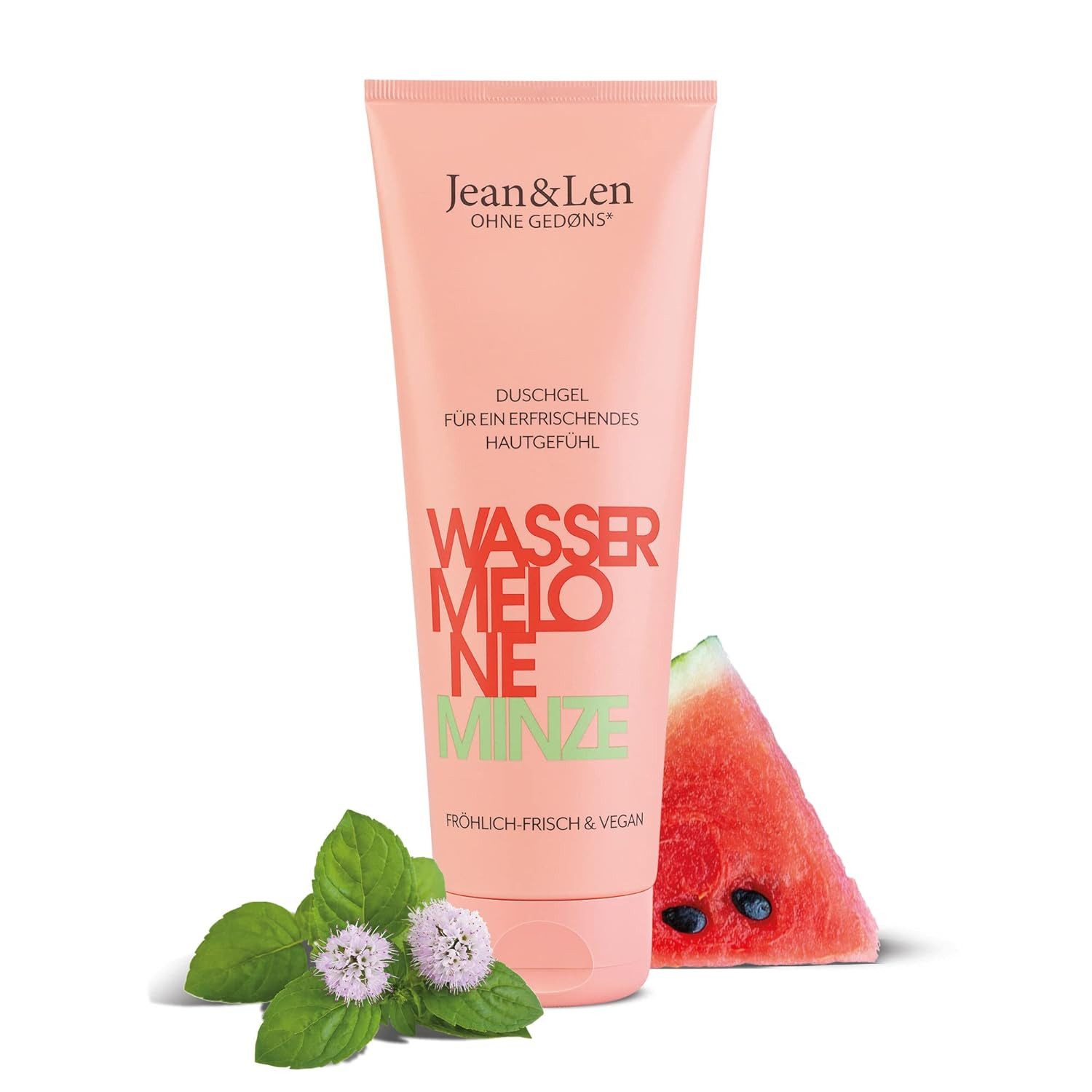 Jean & Len ohne Gedons* Duschgel Duschgel Wassermelone & Minze, 1-tlg., Vegan