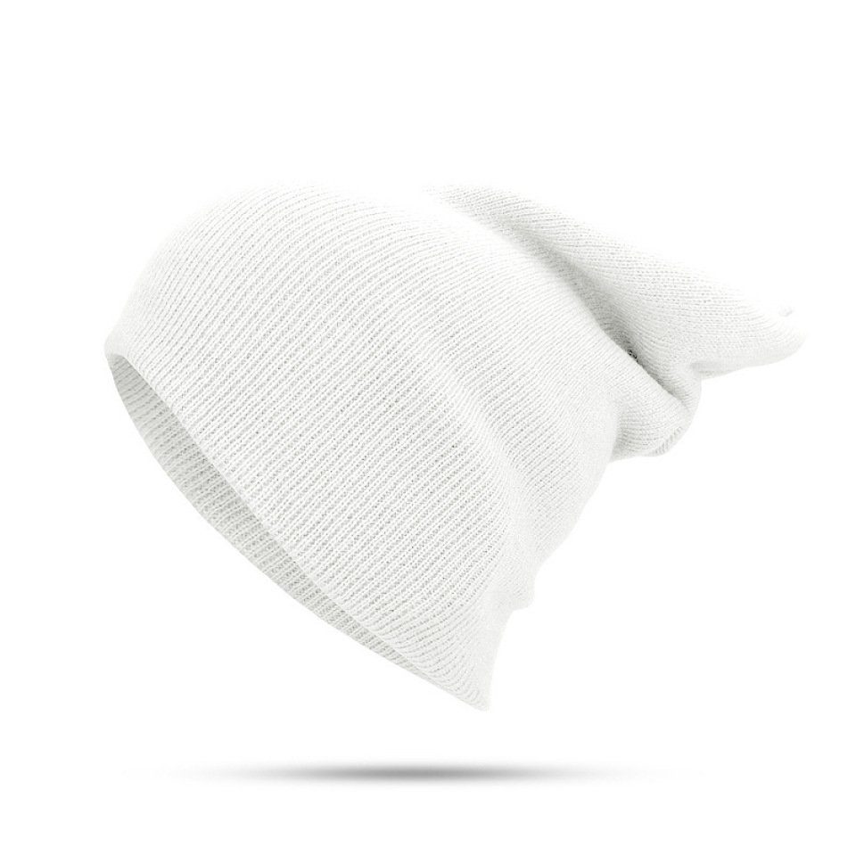 Blusmart Strickmütze Mütze Für Damen Mit Und Einfarbig, Weiß Unisex, Bündchen, Herren, Warm