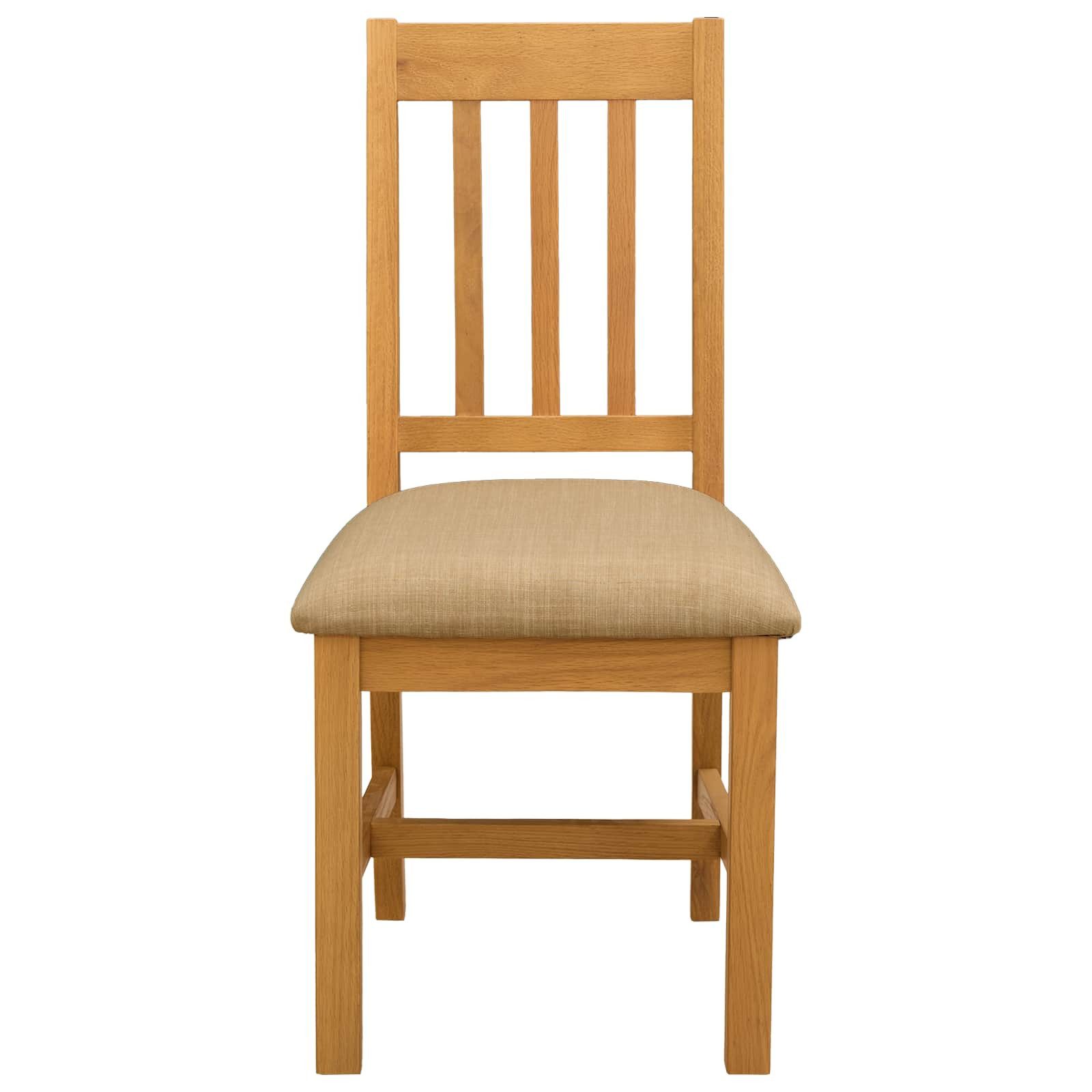 vidaXL Esszimmerstuhl Esszimmerstuhl VENLO 2 stk. Massivholz Eiche Beige (2 St)