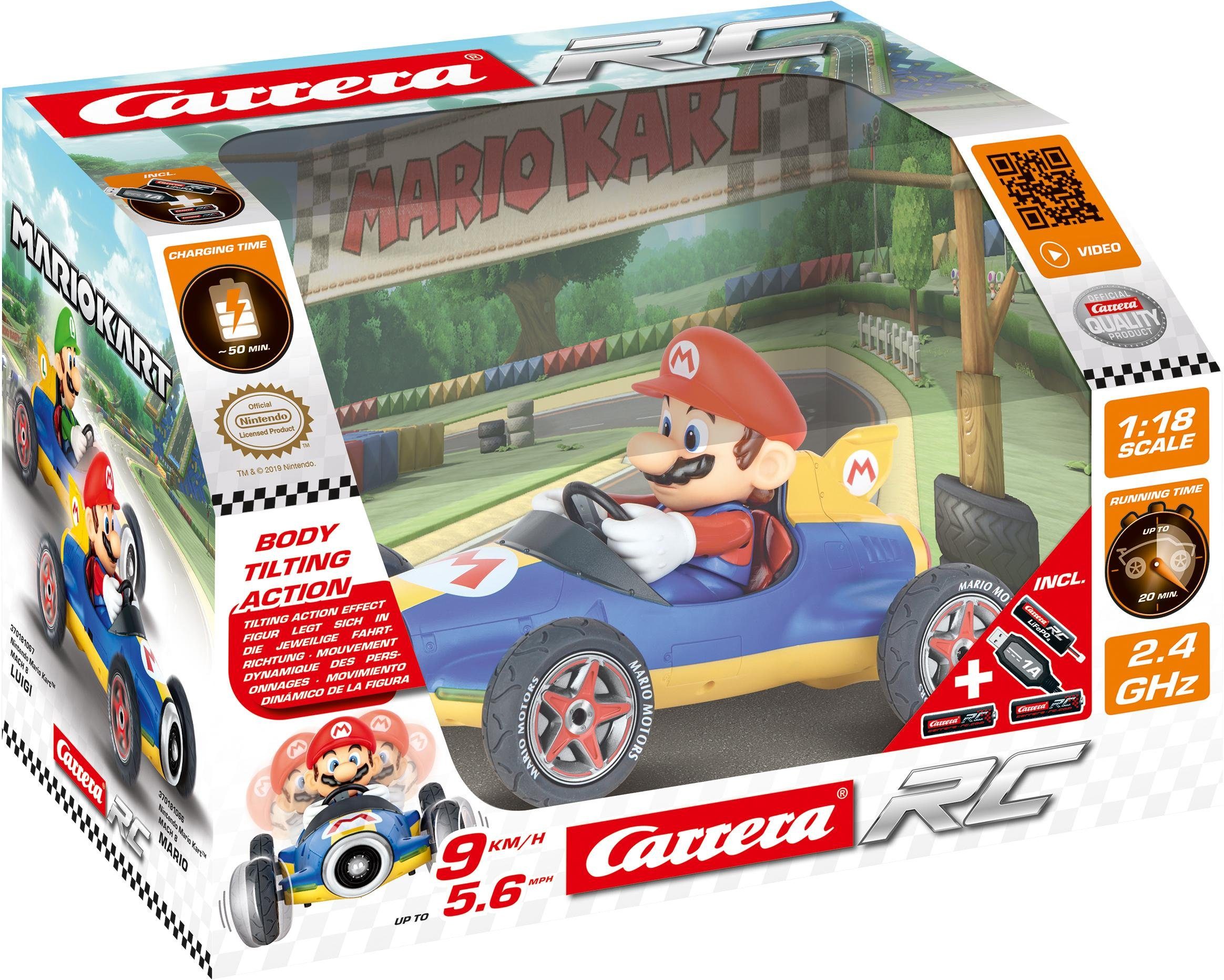 Image of Carrera 2.4GHz Mario Kart Mach 8 Mario