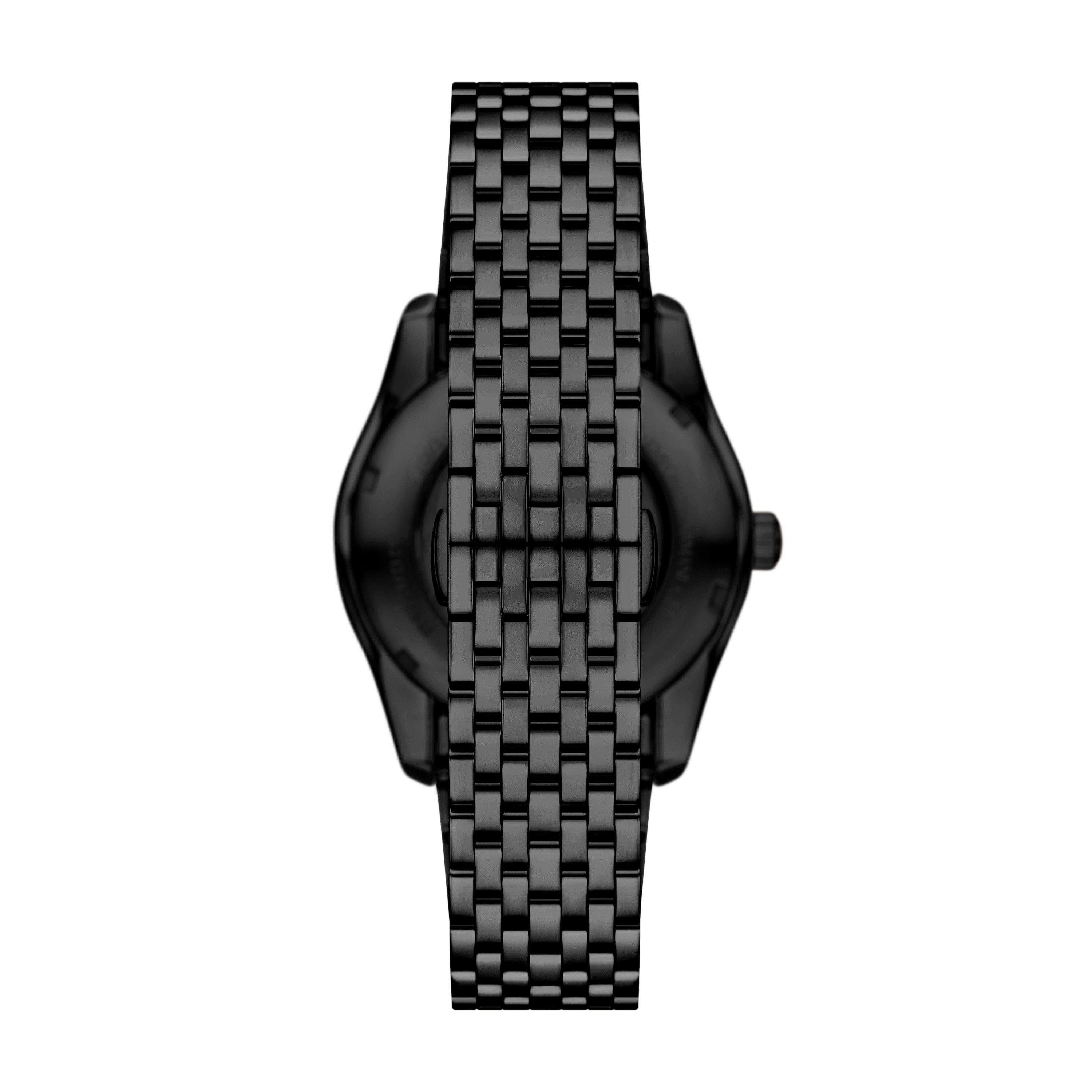 Emporio Armani Automatikuhr AR60093, Armbanduhr, Herrenuhr, Mechanische Uhr, Edelstahlarmband, analog