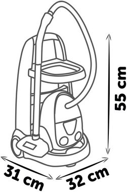 Smoby Kinder-Putzwagen Reinigungstrolley mit Staubsauger, mit Sound