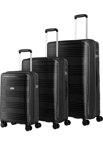 TRAVELITE Trolleyset "Zenit schwarz" 4...