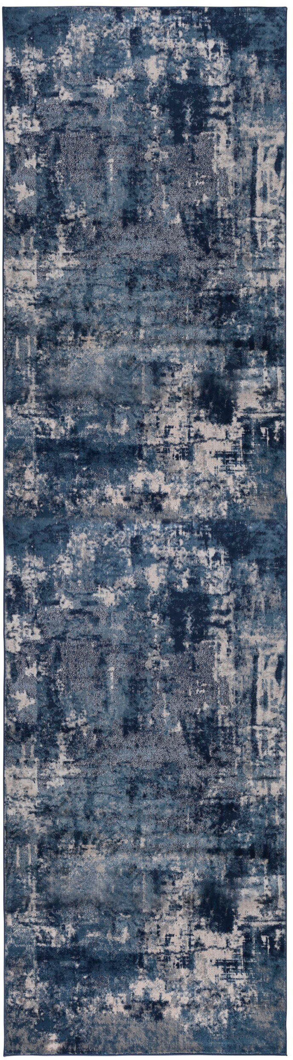 Läufer Wonderlust, fußbodenheizungsgeeignet, FLAIR mm, 10 rechteckig, dunkelblau Läufer, Design, mehrfarbig, Höhe: Abstrakt RUGS, Vintage