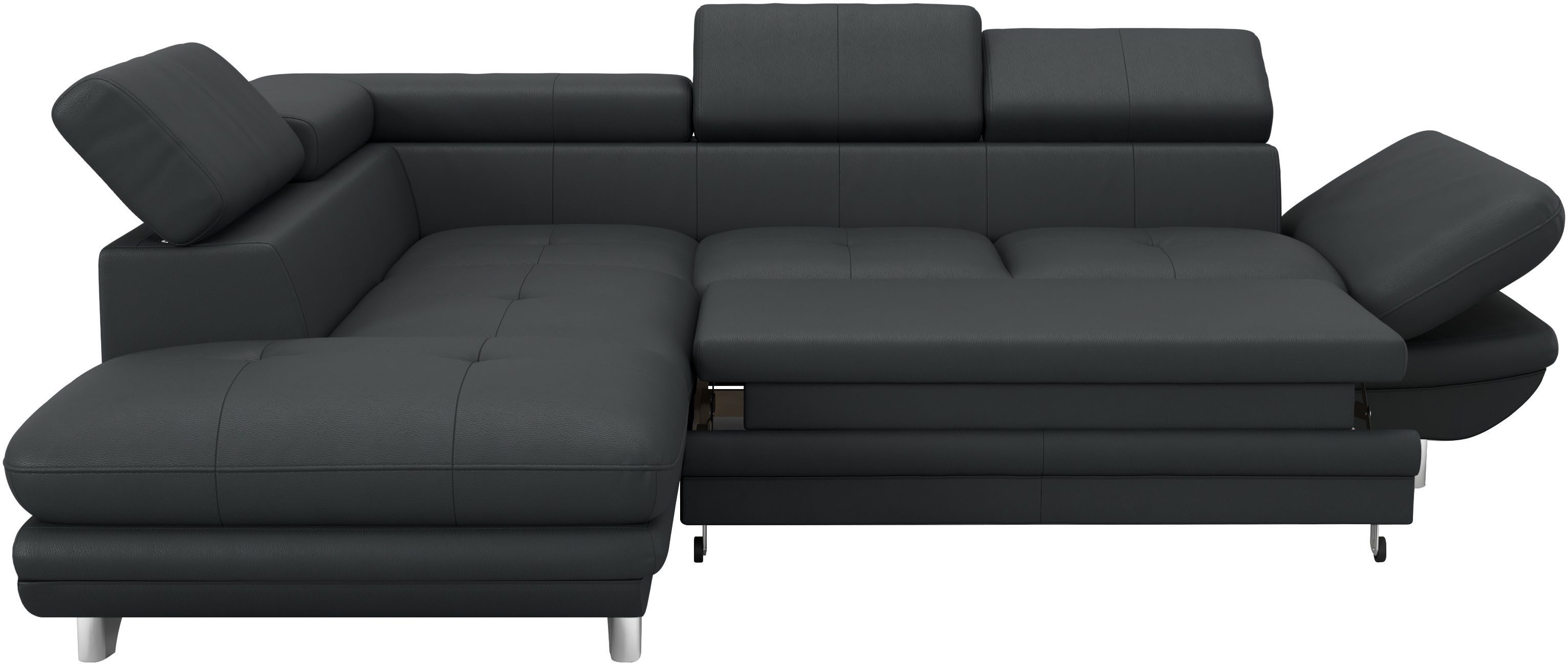 COTTA Ecksofa Enterprise L-Form, mit Arm- & Kopfteilverstellung, wahlweise mit Bettfunktion