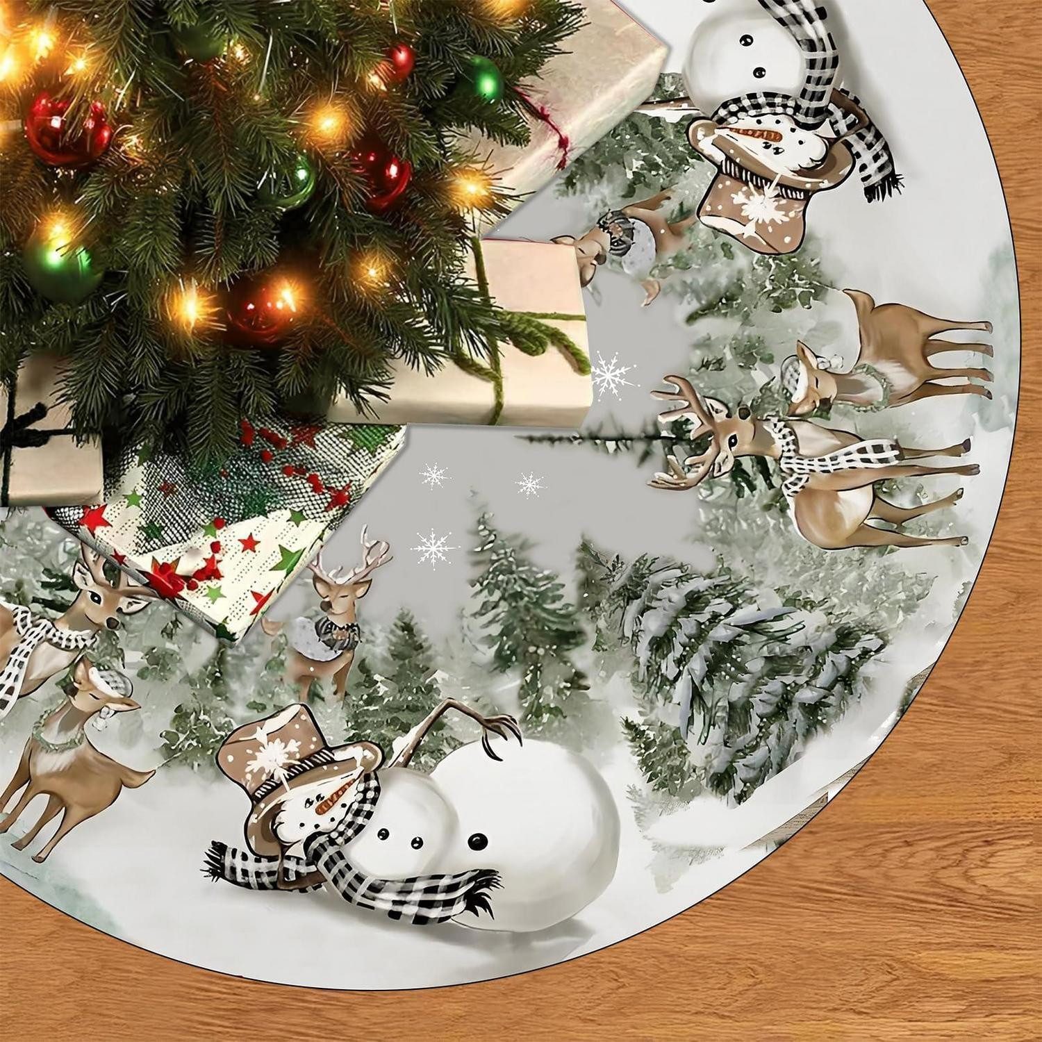 LuxusKollektion Weihnachtsbaumdecke Weihnachtsbaumdecke Rund 120cm