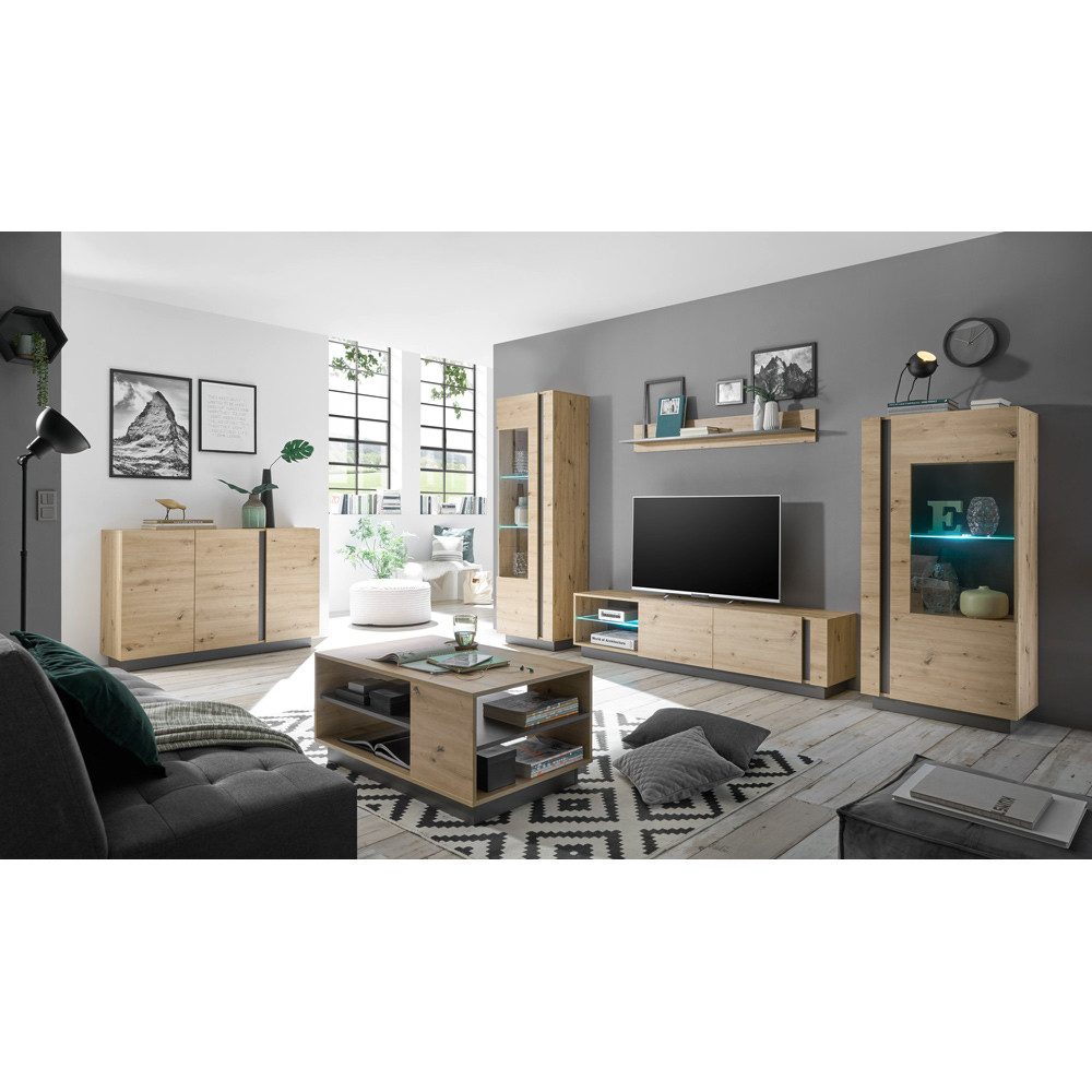 Lomadox Wohnzimmer-Set CARDIFF-61, (Mega-Spar-Set, 6-St., 6-tlg), günstig online kaufen