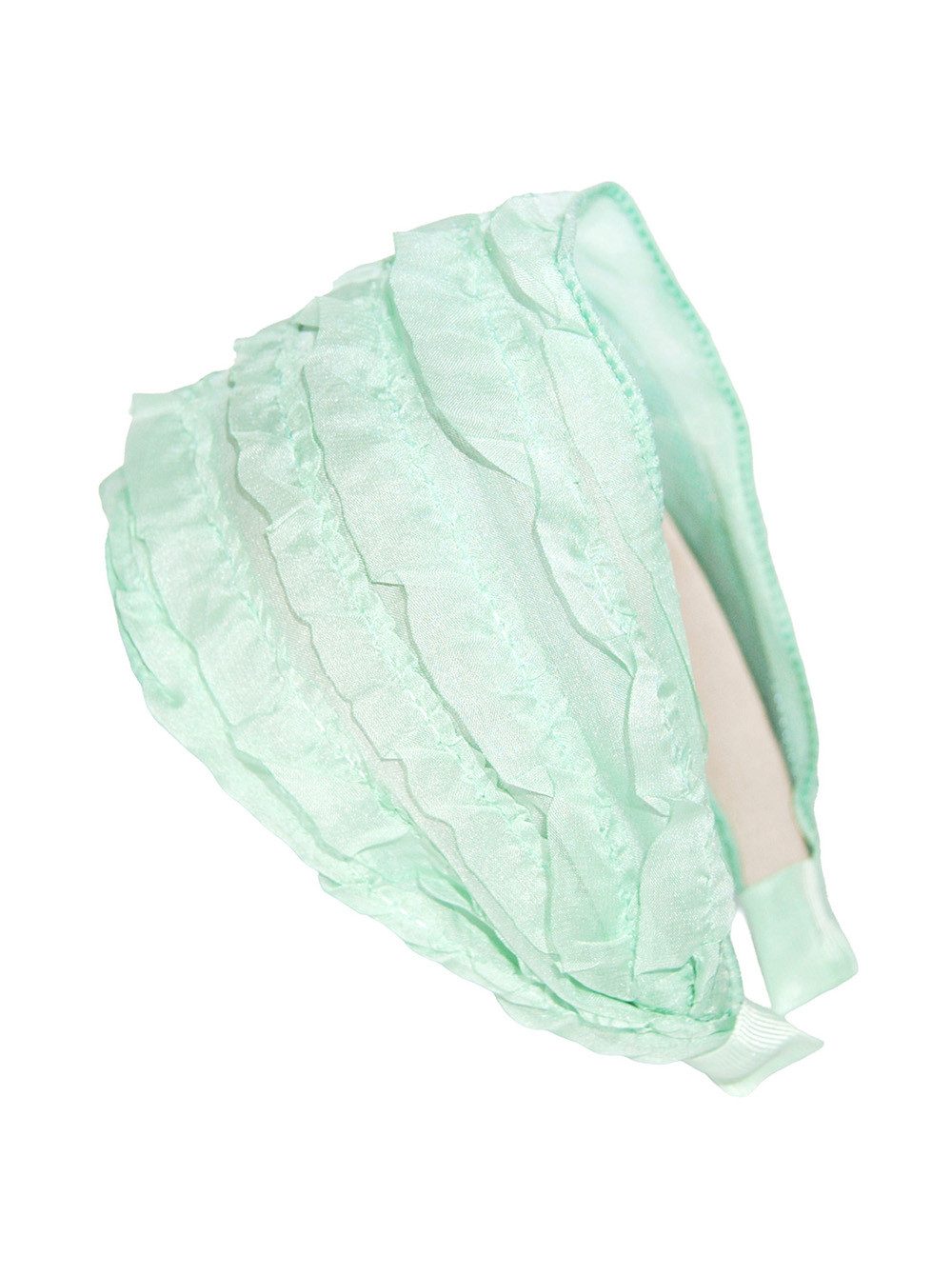 axy Haarreif breiter Haarreif aus mehrlagigem Chiffon im modischen Design, modisch Damen Haareifen Haarband