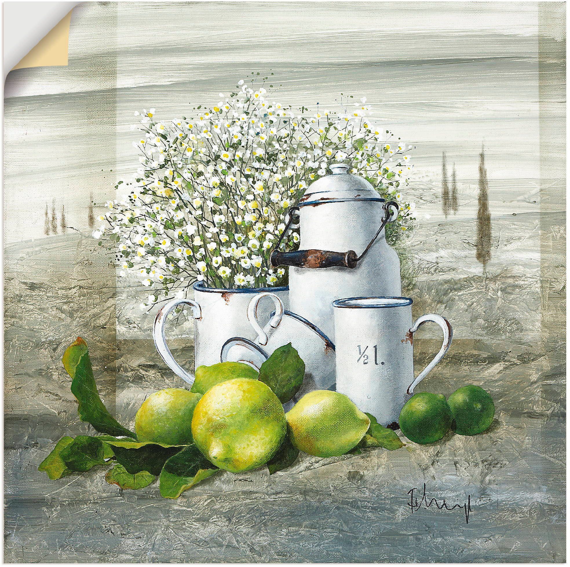 Artland Wandbild Stillleben mit Milchkanne, Arrangements günstig online kaufen