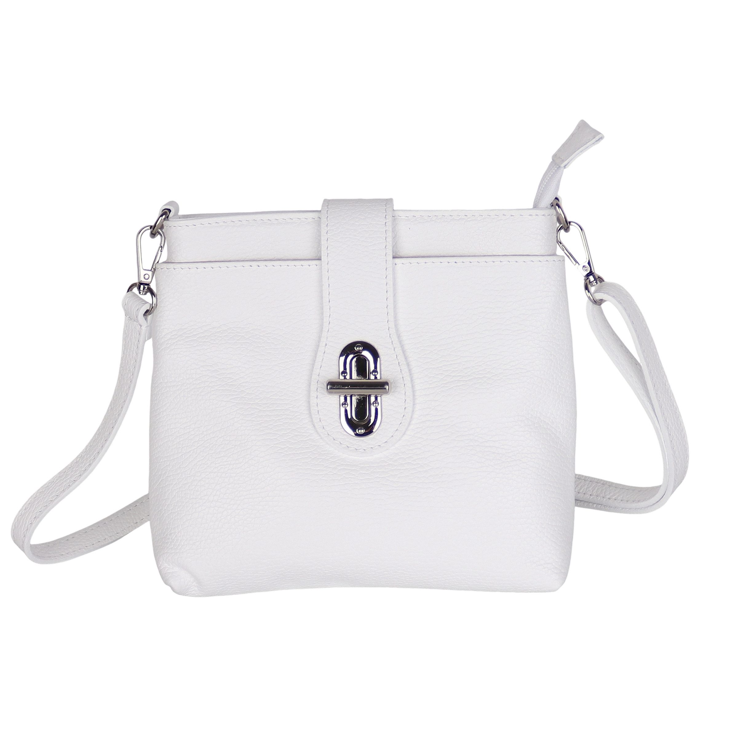 MIRROSI Umhängetasche Damen Crossbody Bag, Echtleder Made In Italy, (22x22x8cm) aus Wildleder