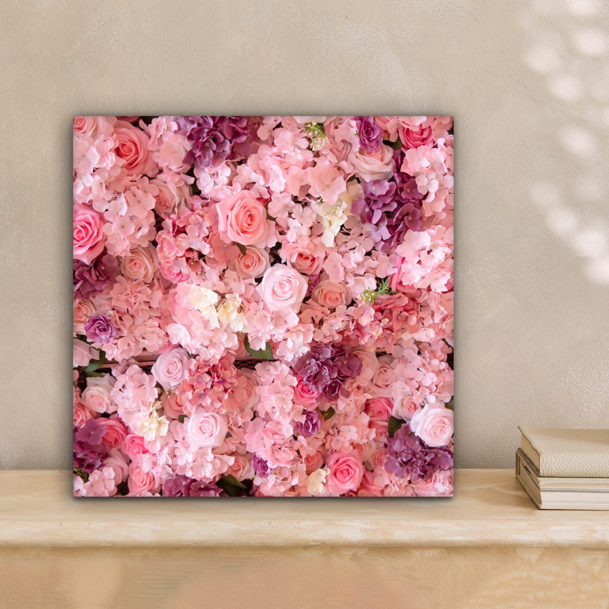 OneMillionCanvasses® Leinwandbild Blumen - Rosa - Rosen, Fotodruck (1 St), günstig online kaufen