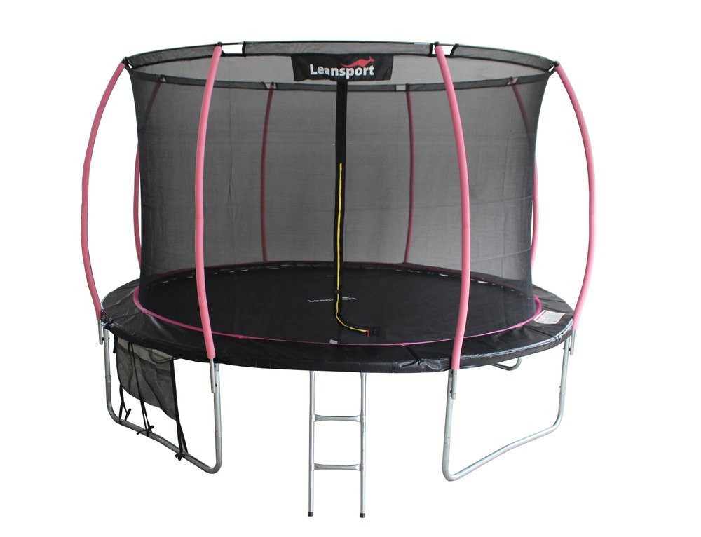 Gartentrampolin Sport Max 12ft Trampolin Schwarz-Rosa