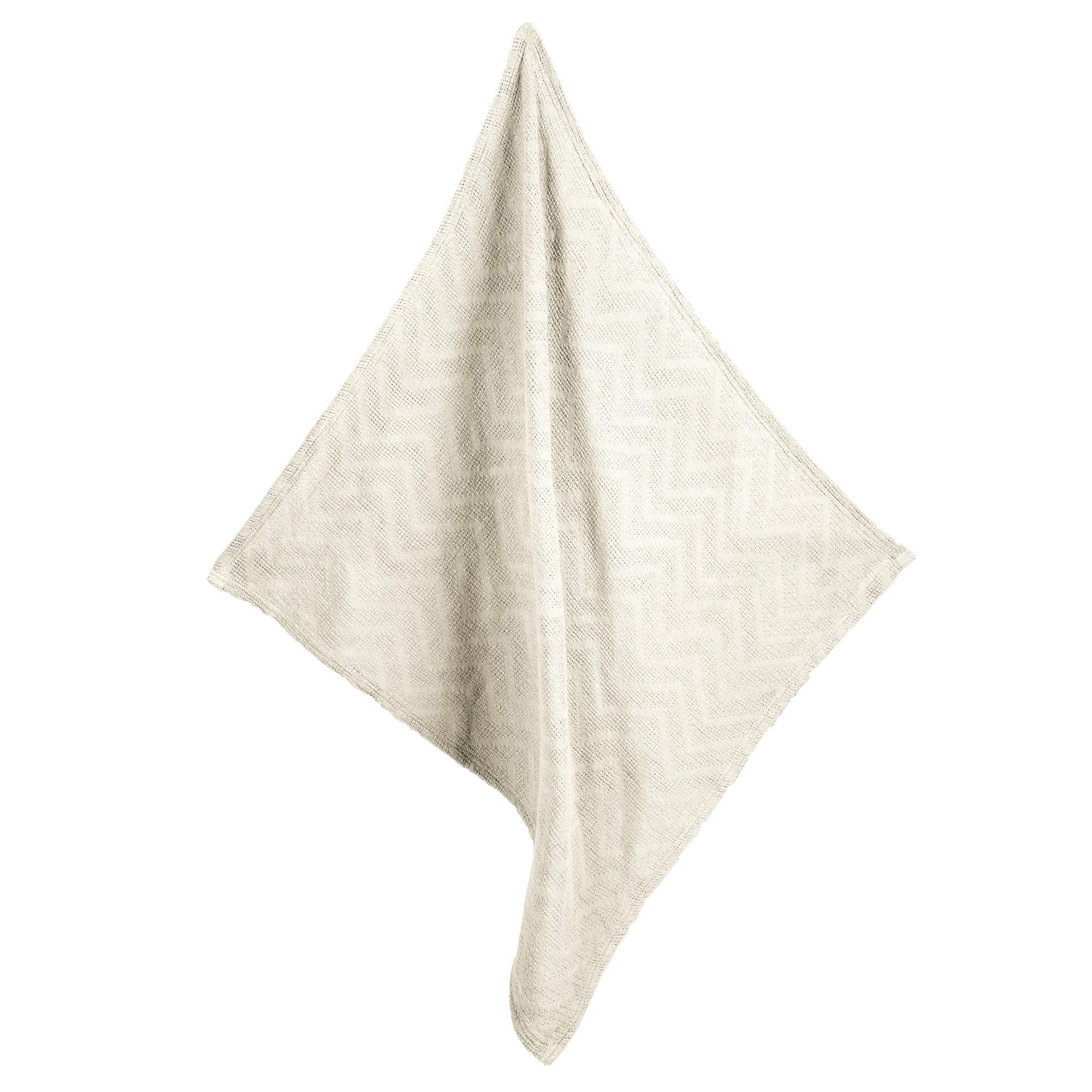 Babydecke Decke in Strickoptik Seashells, roba®, Oeko Tex & GOTS zertifiziert 80 x 80 cm