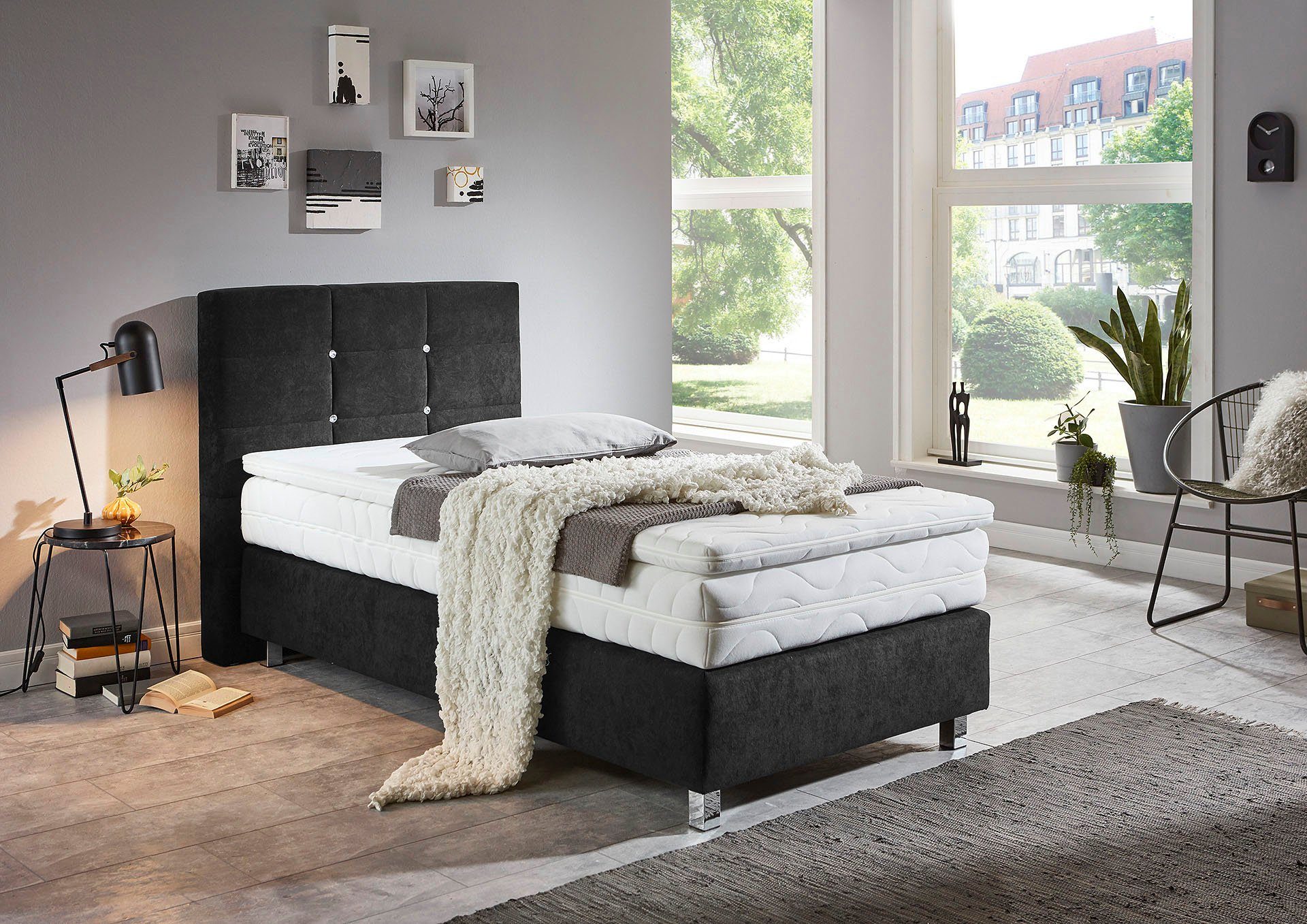 Westfalia Schlafkomfort Boxspringbett, mit Knöpfen in günstig online kaufen