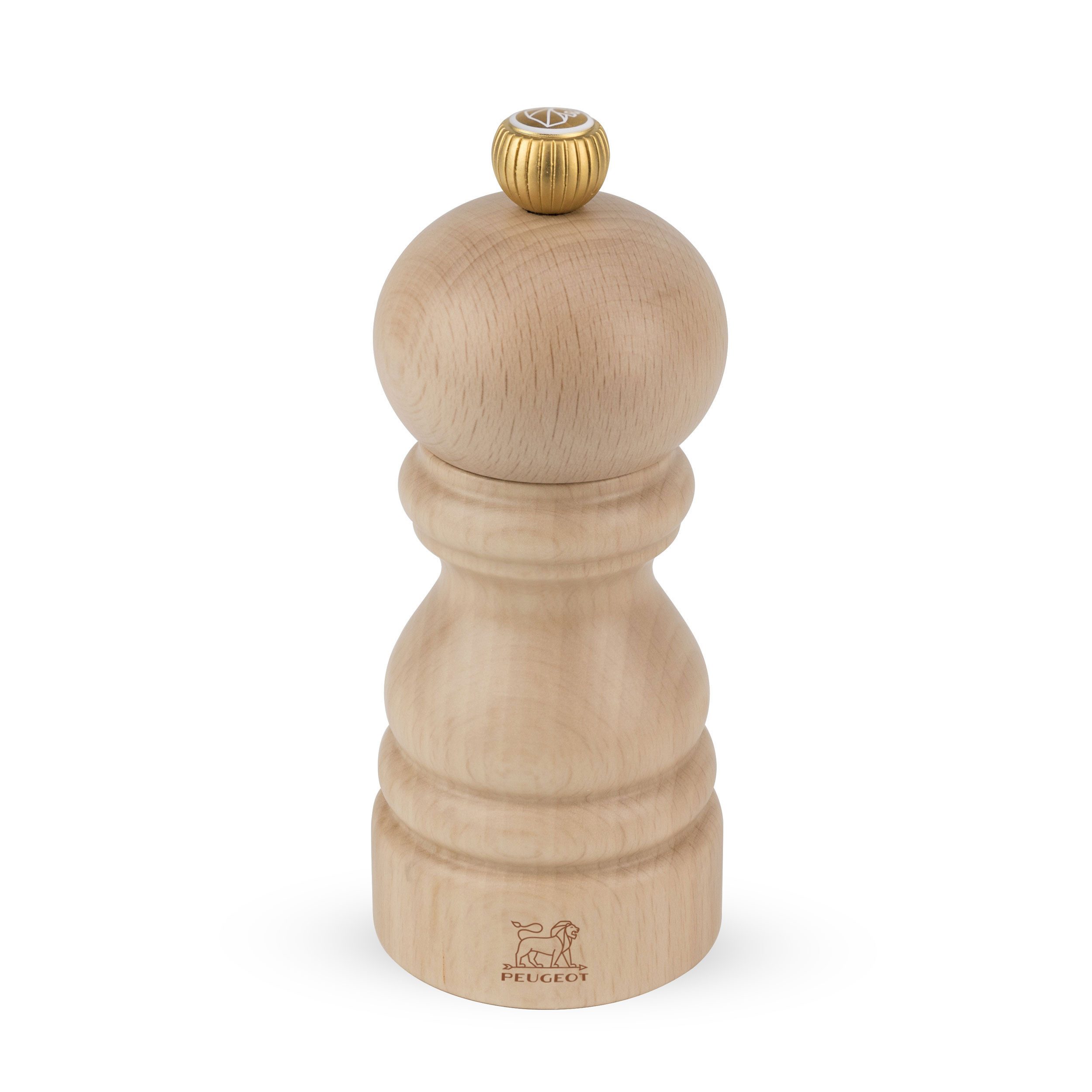 Salzmühle PARIS 12cm Buchenholz Natur Stahlmahlwerk Gewürzmühl Manuell