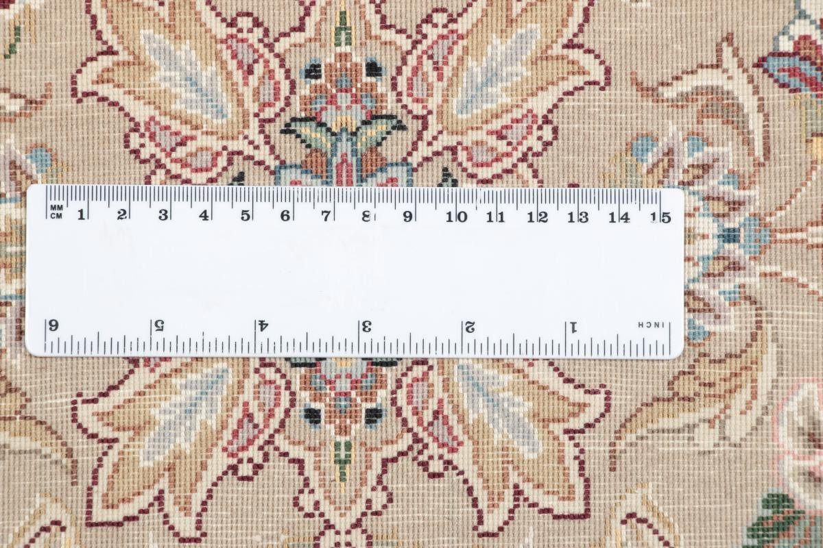 Orientteppich, Trading, Handgeknüpfter rechteckig, Orientteppich mm Seidenkette 8 Höhe: Nain Isfahan 239x293
