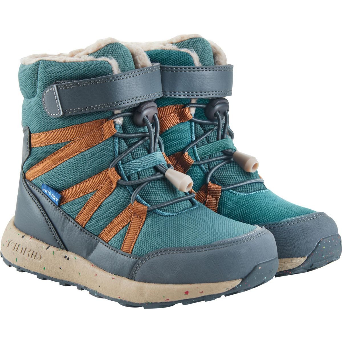 Finkid Kari Winterstiefel Mittelhohe, wasserdichte Winterschuhe für Kinder mit gedämpfter Sohle